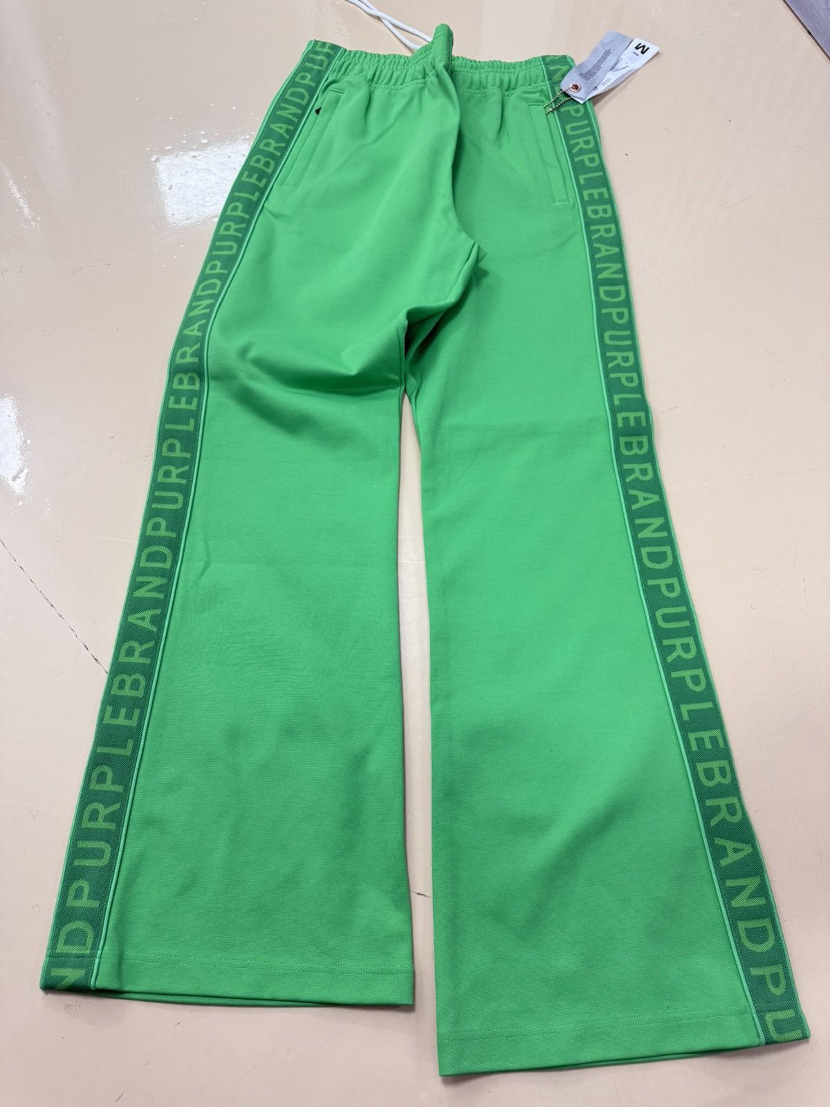 Purple Brand Purple Brand Flared Track Paint Green Size US 32 / EU 48 - 1 Thumbnail