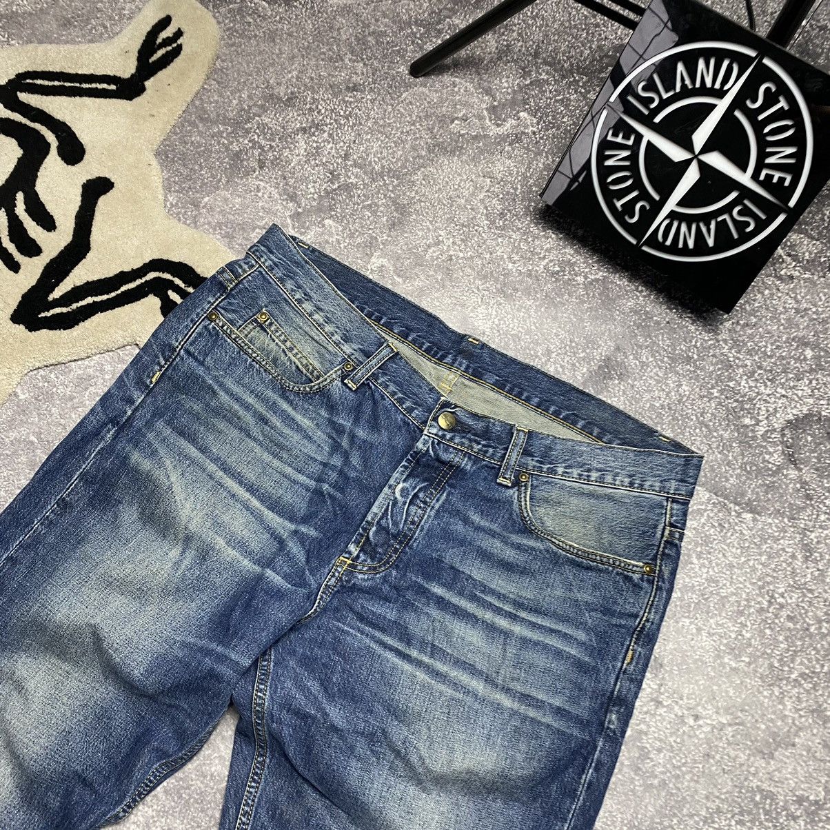 Vintage Vintage Carhartt Wip Patch Logo Blue Streetwear denim jeans Size US 34 / EU 50 - 11 Thumbnail
