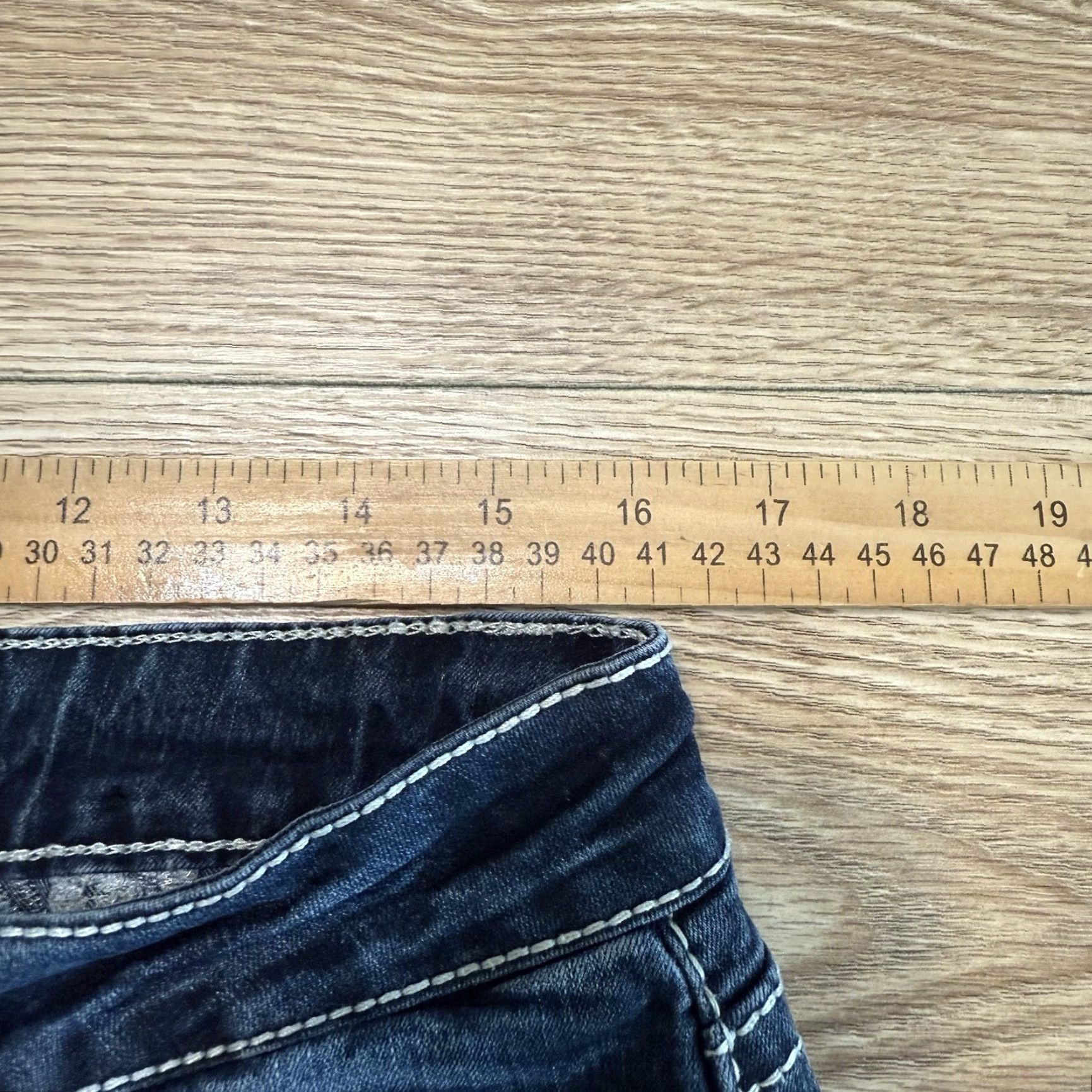 Vintage VINTAGE Cato Womens Jeans Bootcut Size 16 Blue Denim Cotton Blend Embroidered Pockets Size 38" / US 16 / IT 52 - 5 Thumbnail