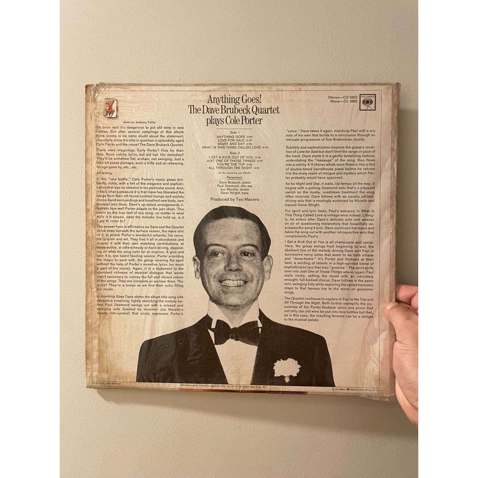 Columbia Dave Brubeck - Anything Goes LP vintage vinyl record jazz Size ONE SIZE - 2 Thumbnail