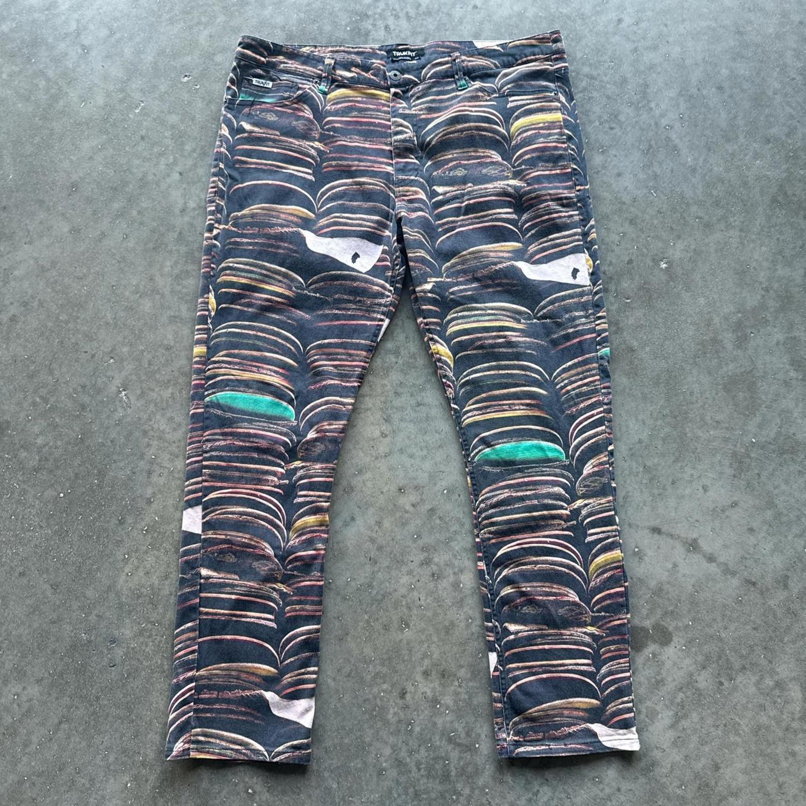 Other Trukfit Lil Wayne Skateboarders All Over Print Denim Jeans Size US 40 / EU 56 - 1 Thumbnail