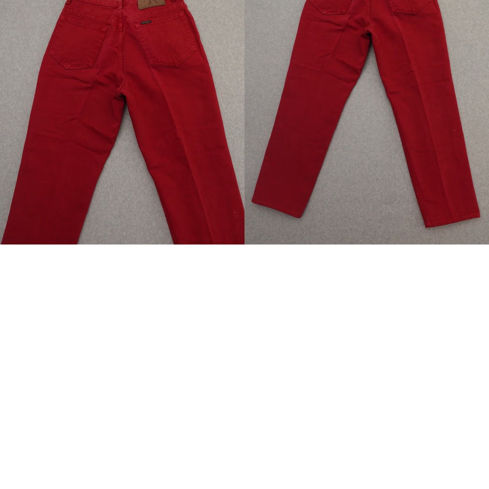 Calvin Klein VINTAGE Calvin Klein Womens Jeans 12 (12X28) Red Denim High Rise Zipper Fly Straight Jeans Womens Size 12 Red Denim Zipper Size 34" / US 12 / IT 48 - 10 Thumbnail