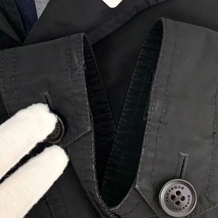Burberry Burberry Black Lapel Long-Sleeve Trench Coat Size US S / EU 44-46 / 1 - 7 Thumbnail