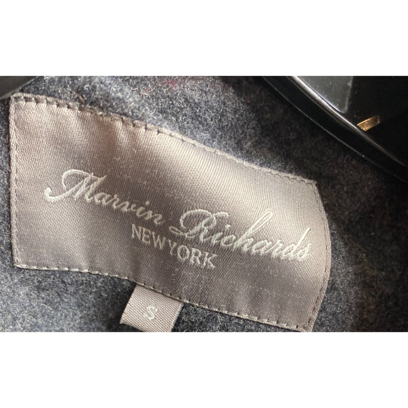 Vintage MARVIN RICHARDS NEW YORK WOMENS GRAY WOOL MILITARY STYLE COA Size S / US 4 / IT 40 - 6 Thumbnail