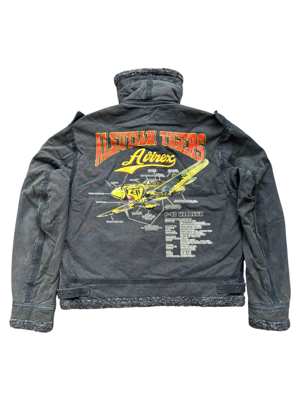 Avirex Avirex P-40 Warhawk Aleutian Tigers Bomber Jacket | Grailed