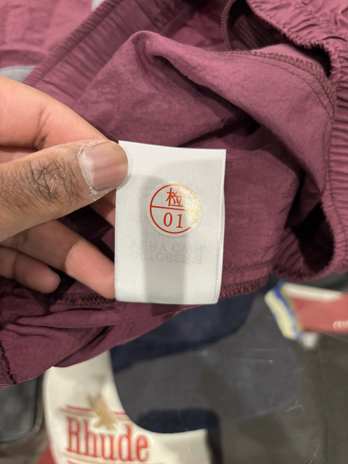 October's Very Own OVO Runner Nylon Shorts Burgundy Size: XL Size US 36 / EU 52 - 8 Thumbnail