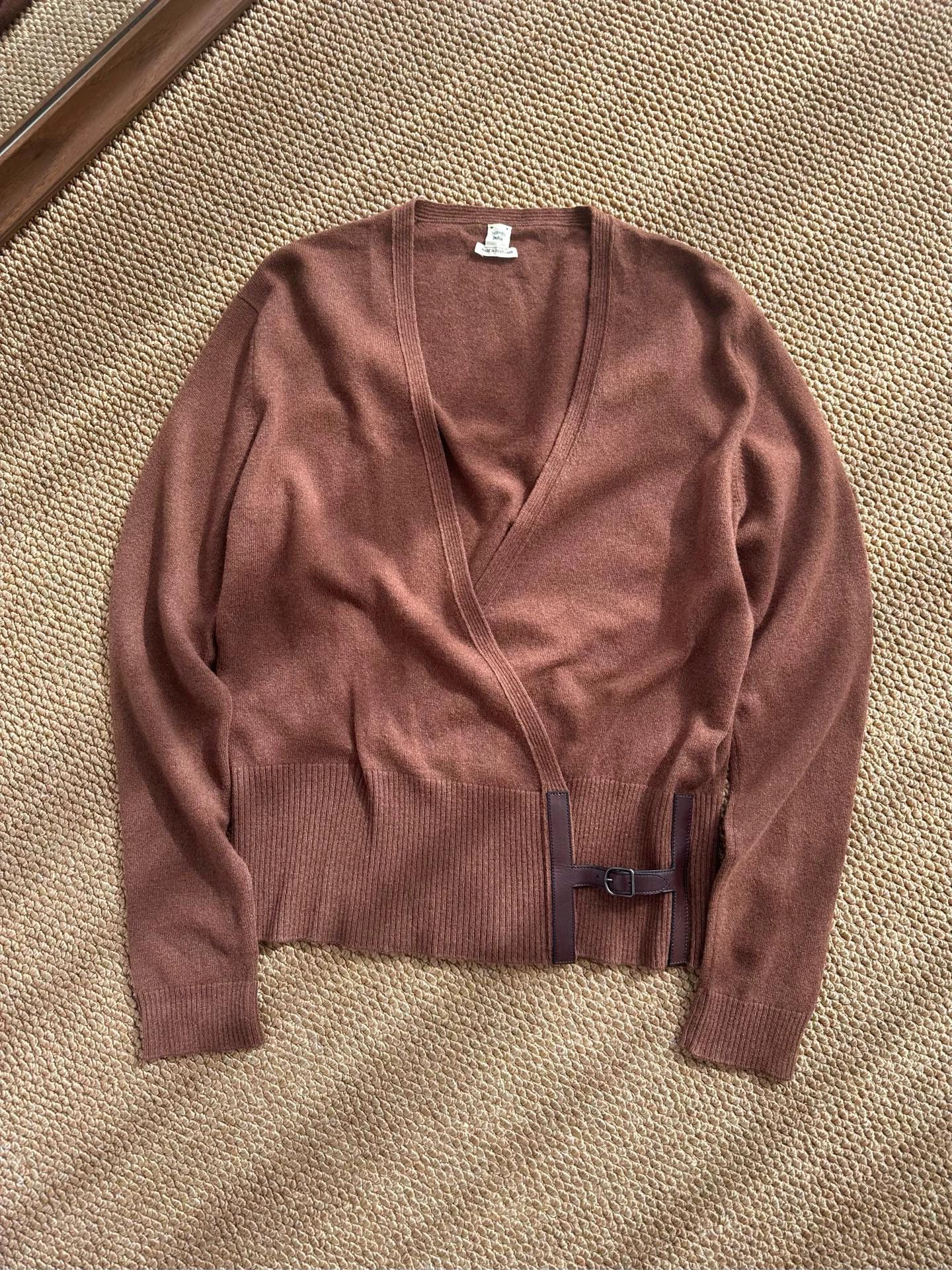 Hermes Hermes Gaultier H clasp brown knit dress women's 42 Size M / US 6-8 / IT 42-44 - 4 Thumbnail