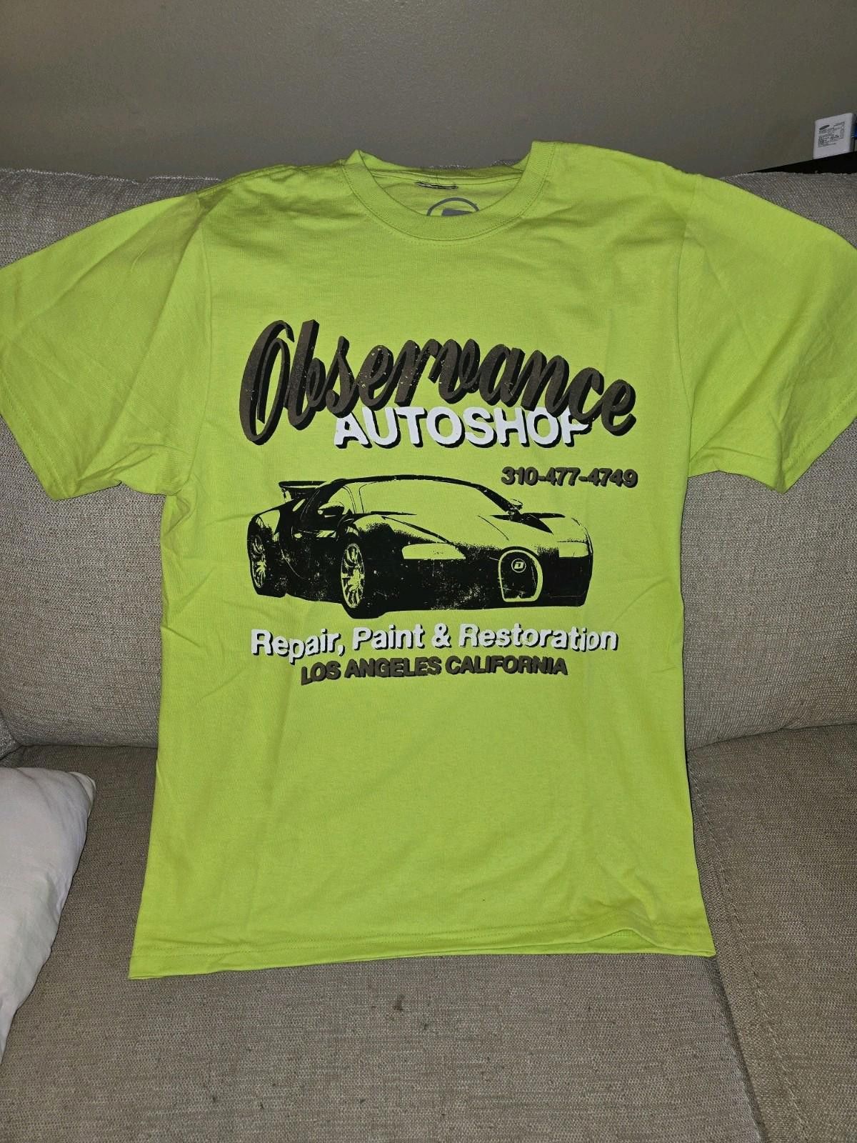 Designer Observance Auto Shop Green "NWT" Medium Size US M / EU 48-50 / 2 - 1 Thumbnail