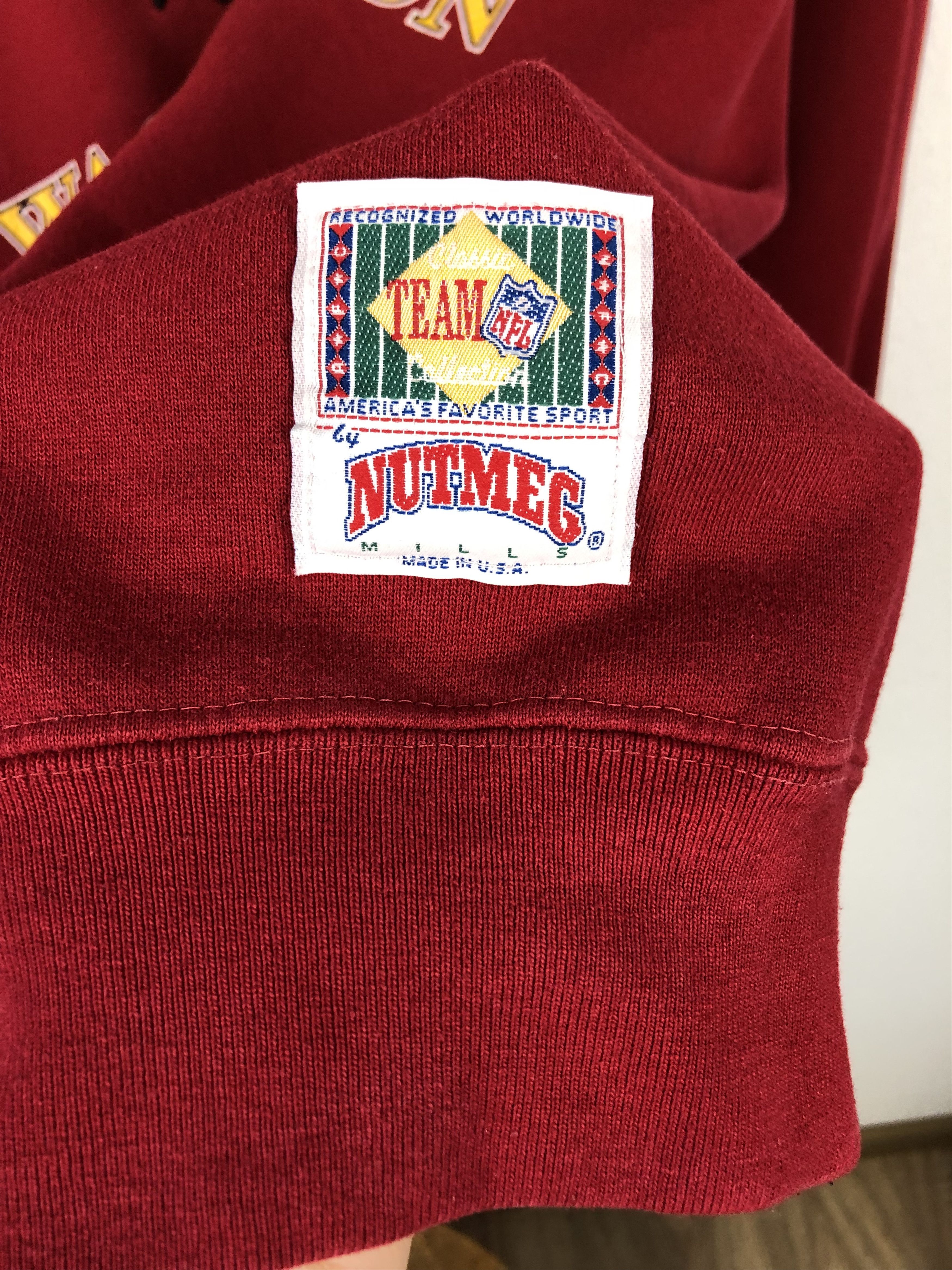 Vintage Vintage 90's NFL Washington Redskins Nutmeg Sweatshirt Mens Size US L / EU 52-54 / 3 - 4 Thumbnail