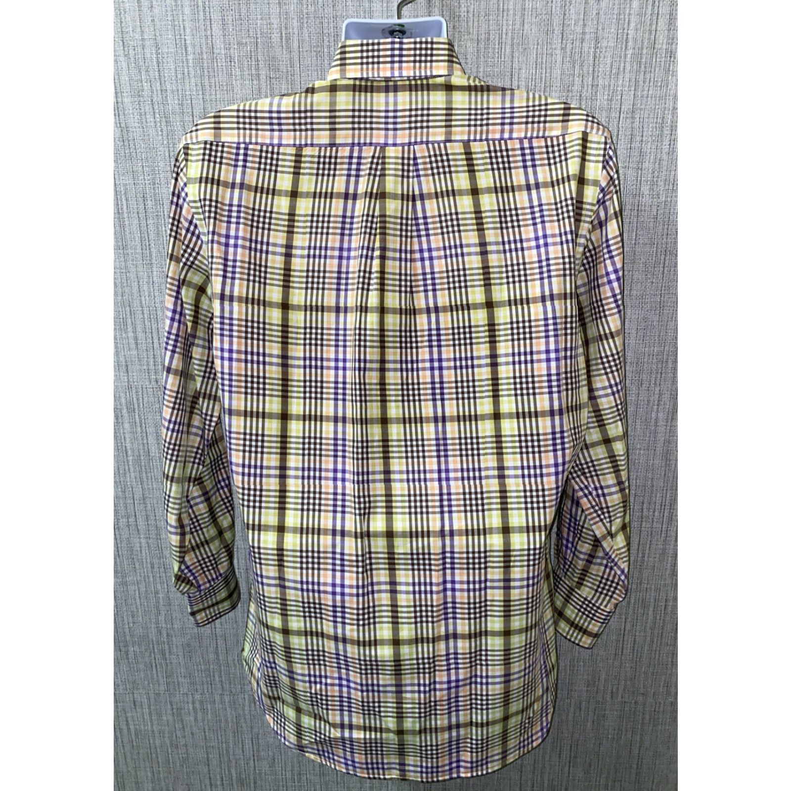 Peter Millar Peter Millar Mens Checkered Long Sleeve Button-Up Shirt M Multicolor Casual Shirt Size US M / EU 48-50 / 2 - 5 Thumbnail
