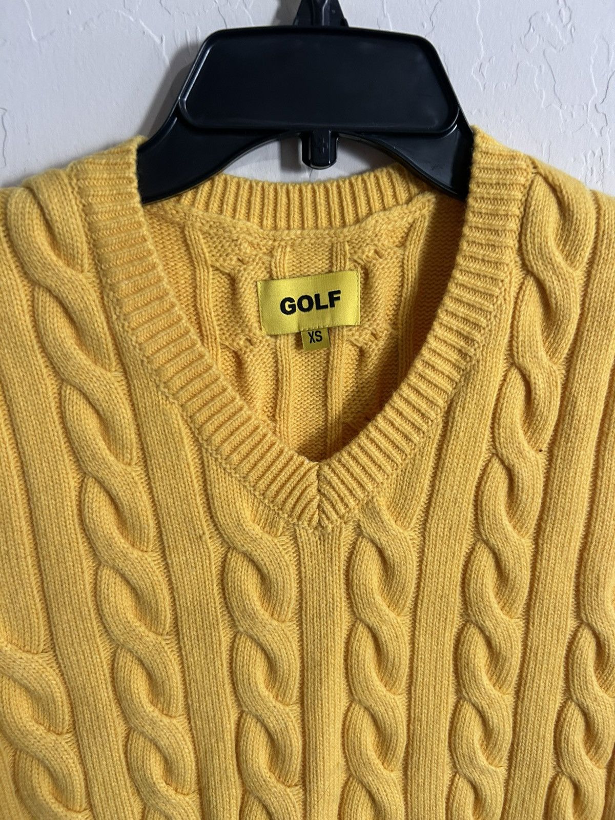 Golf Wang Golf Wang Yellow Knit Sweater Men’s XS Size US XS / EU 42 / 0 - 2 Thumbnail