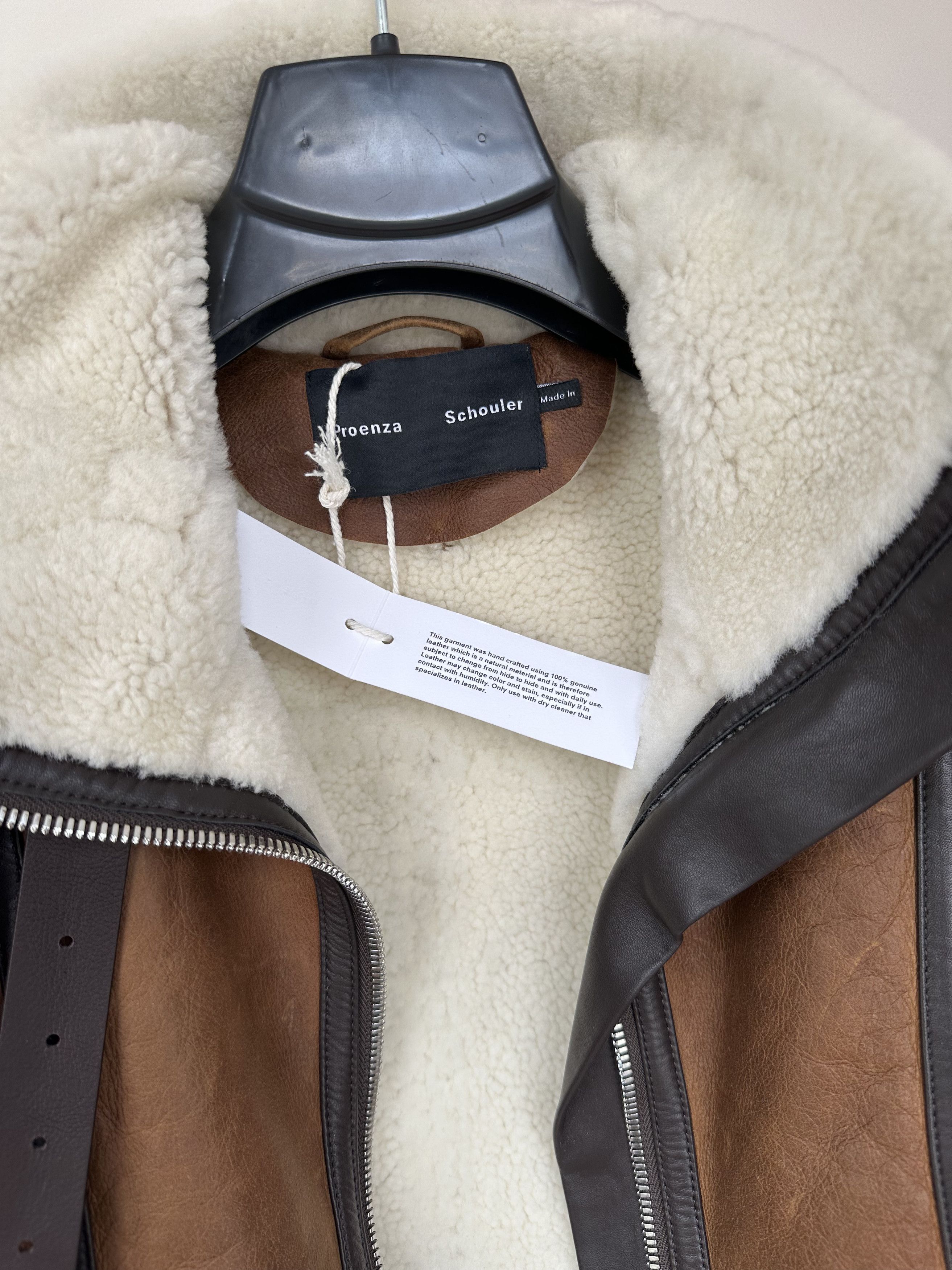 Proenza Schouler Proenza Schouler - Shearling Leather Jacket XS-New with Tags Size XS / US 0-2 / IT 36-38 - 3 Thumbnail