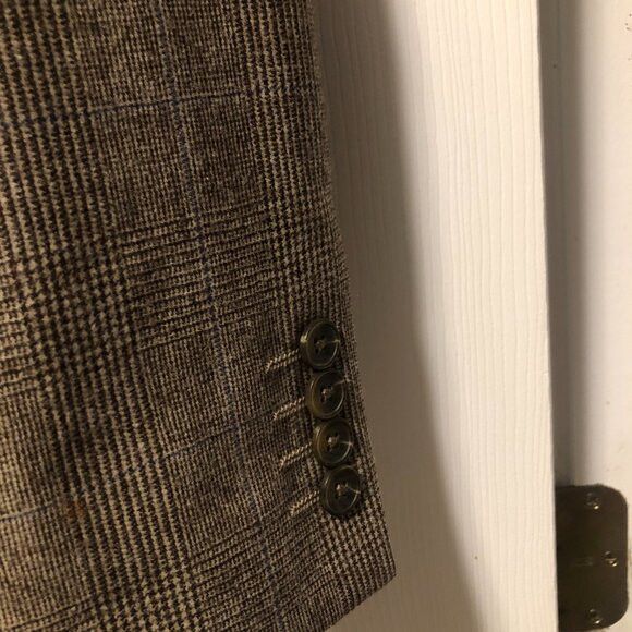 Stafford STAFFORD men's 100%wool blazer sport coat jacket size: 42L Size 42L - 3 Thumbnail