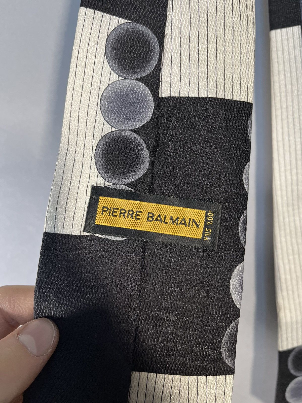 Designer × Pierre Balmain Pierre Balmain 100% Silk Neck Tie Size ONE SIZE - 5 Thumbnail