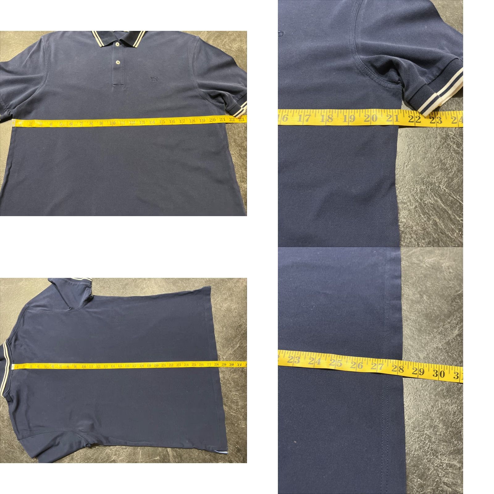 Southern Tide Southern Tide Polo Shirt Men’s Large Navy Blue White Stripe Golf Activewear Size US L / EU 52-54 / 3 - 8 Thumbnail