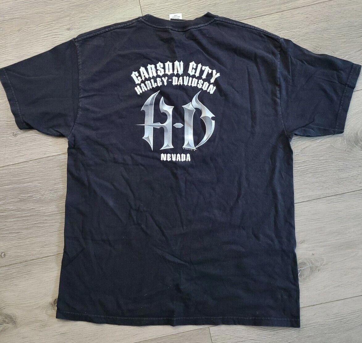 Designer Harley Davidson Shirt Large Carson City Nevada Size ONE SIZE - 4 Thumbnail