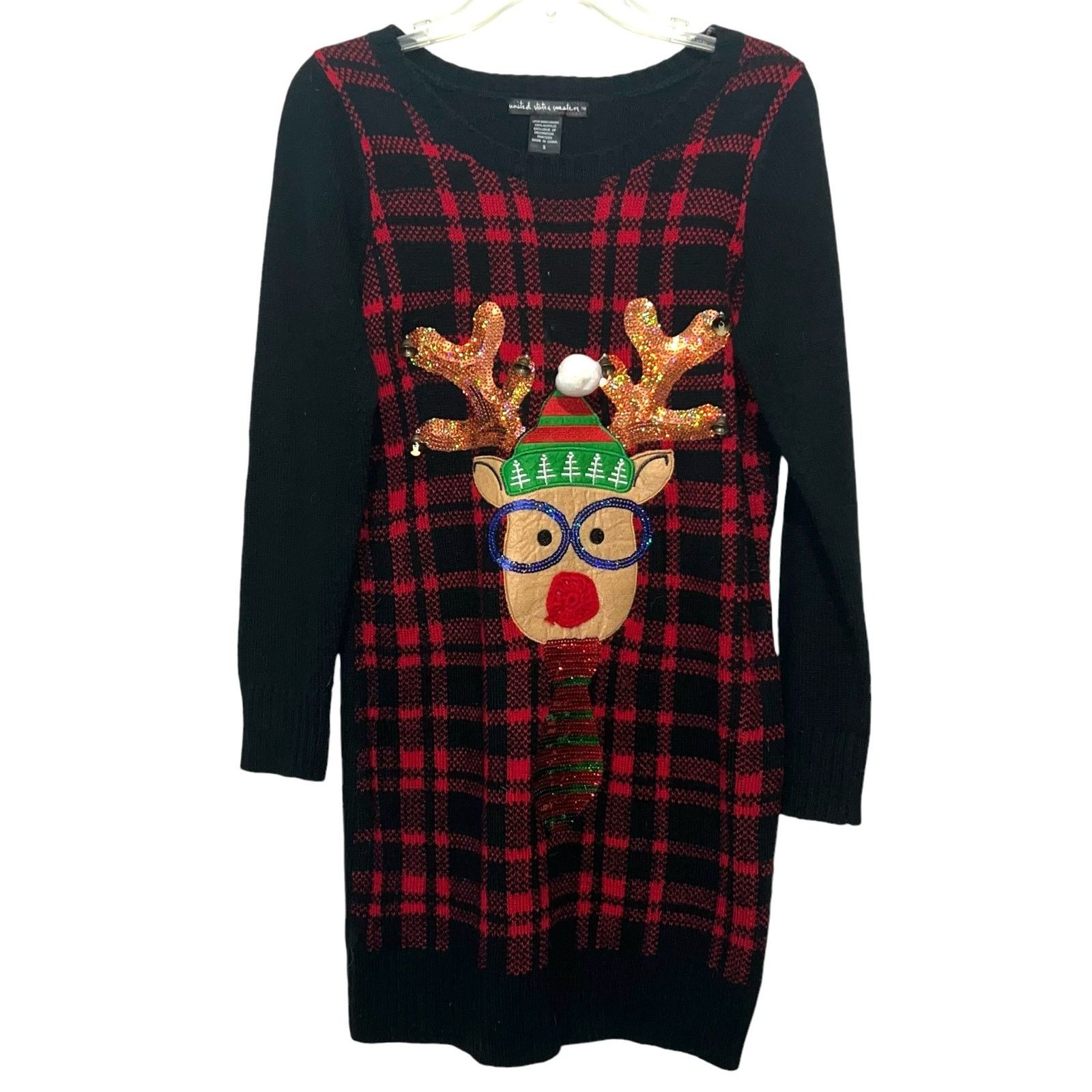 Other Reindeer Ugly Christmas Sweater United States Sweaters SM Size S / US 4 / IT 40 - 1 Thumbnail