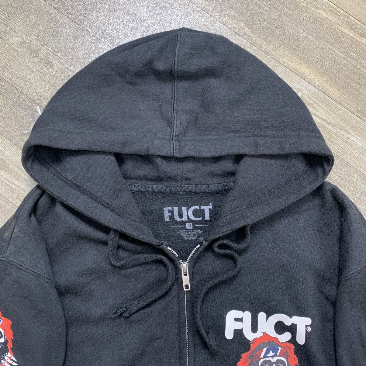 FUCT × Hook-Ups Vintage Fuct Zip Hoodie RIP of Jesus Powell Parody Size US M / EU 48-50 / 2 - 4 Thumbnail