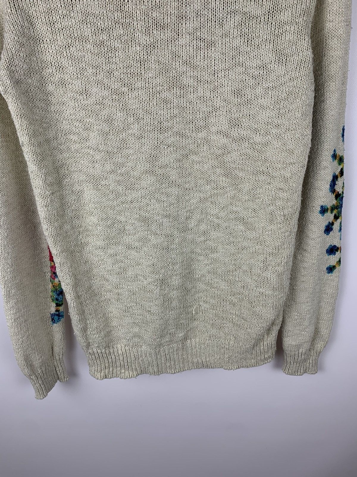 Desigual Desigual Ladies Knit Jumper Sweater Size M Floral Y2K Top Size M / US 6-8 / IT 42-44 - 10 Thumbnail