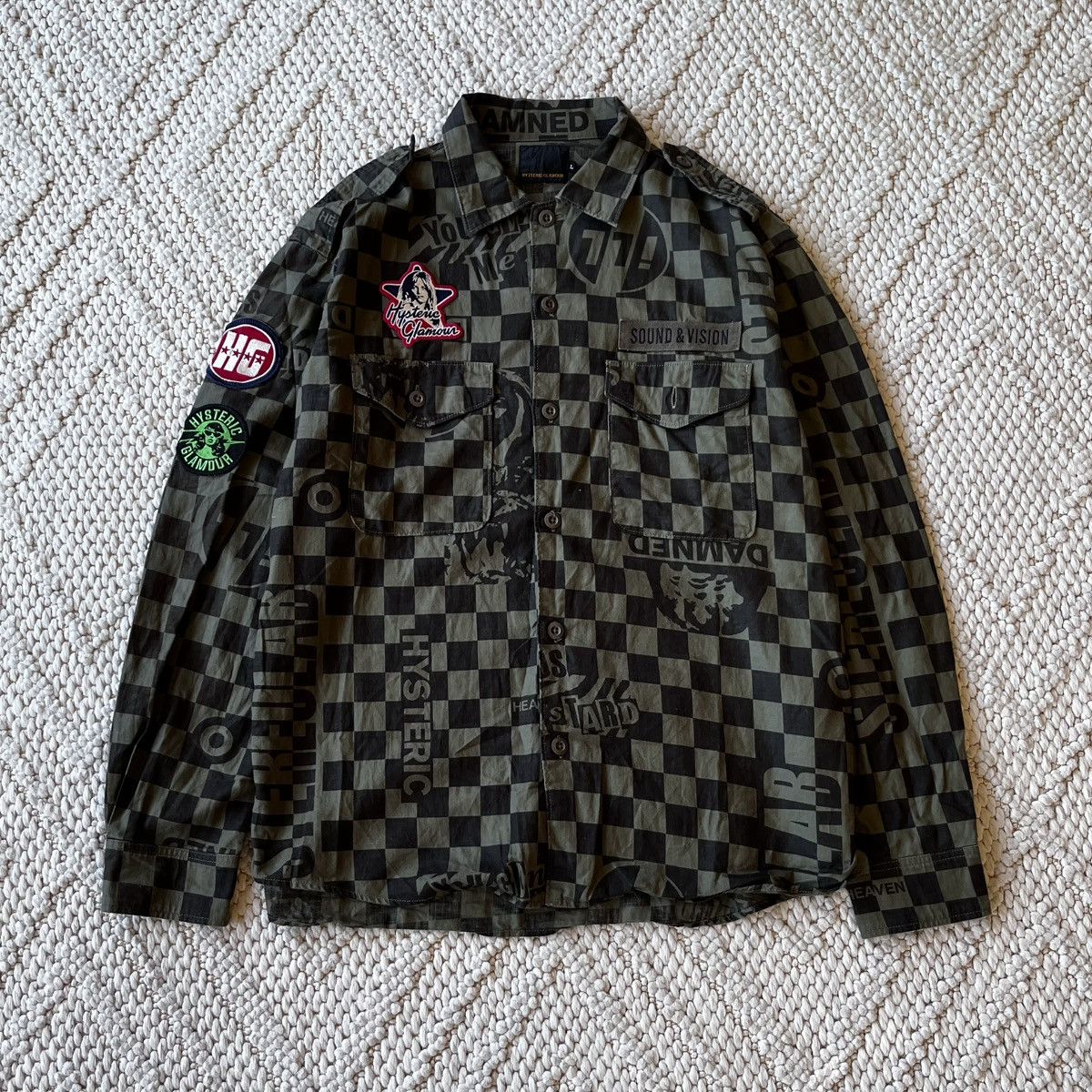 Hysteric Glamour Hysteric Glamour embroidered patch logo longsleeve shirt Size US L / EU 52-54 / 3 - 1 Thumbnail