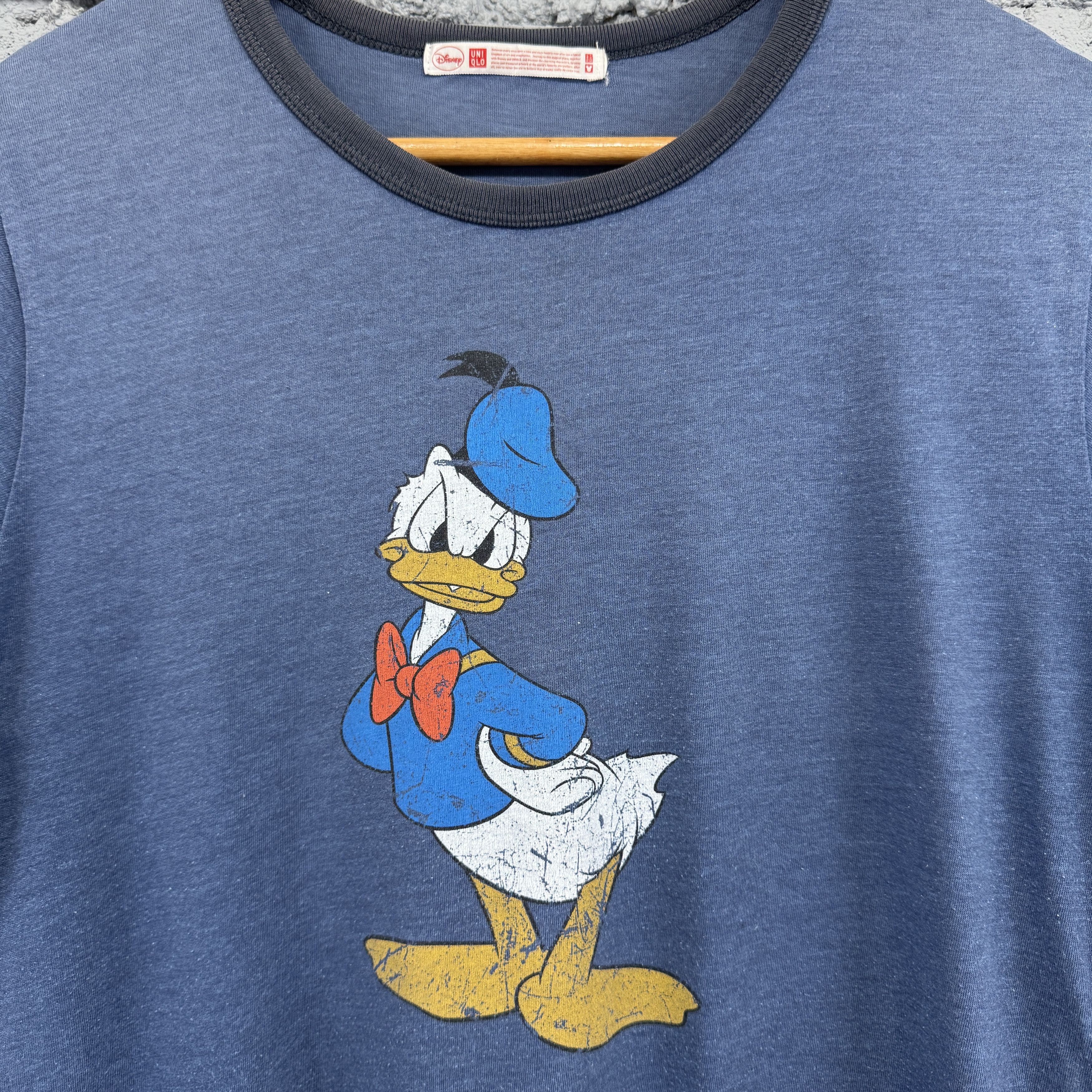 Uniqlo Uniqlo Disney Donald Duck Ringer Tshirt Size US S / EU 44-46 / 1 - 3 Thumbnail
