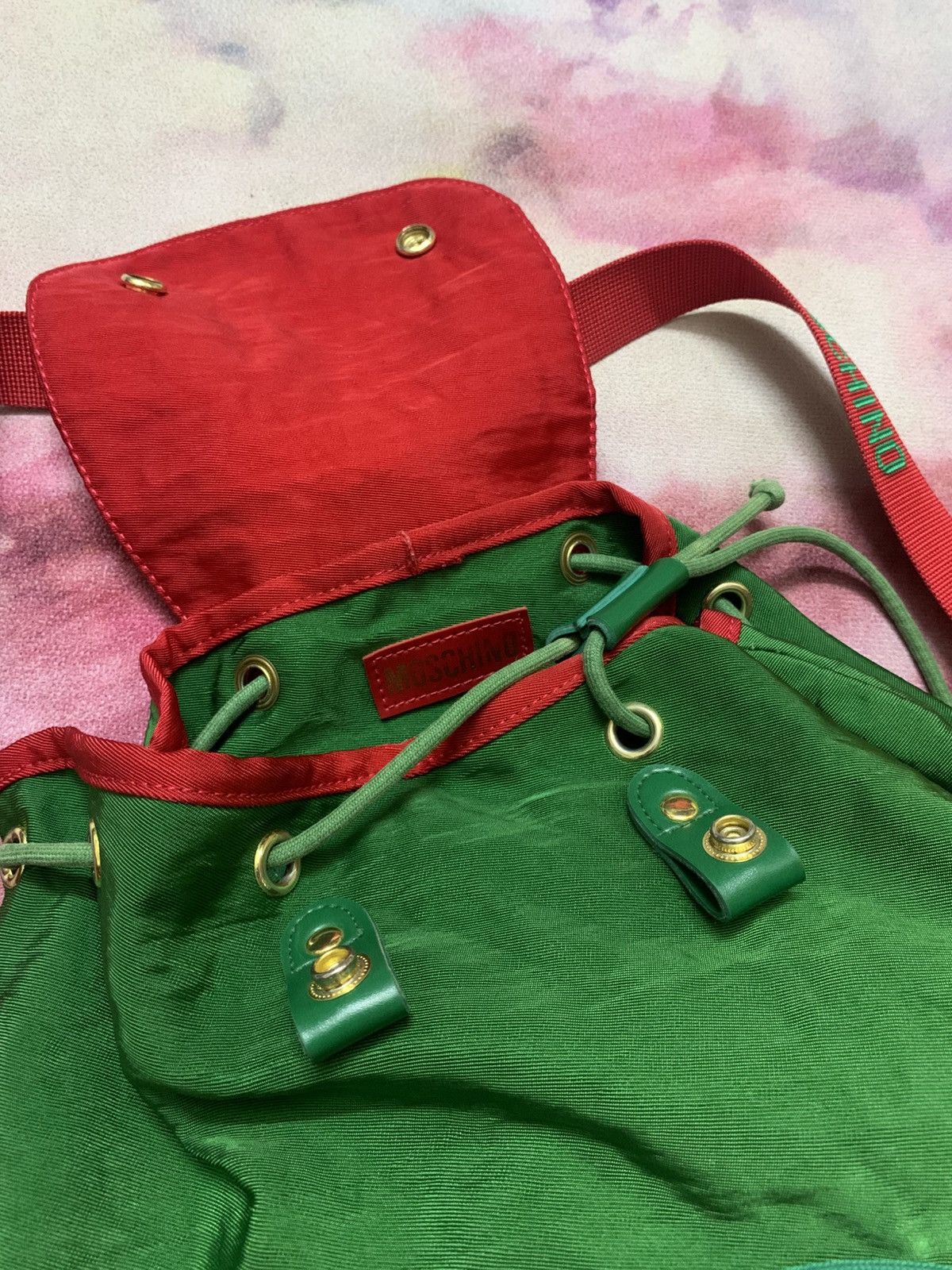 Moschino Vintage MOSCHINO ‘Peace’ Striking Colour Backpack Size 14x14 Size ONE SIZE - 6 Thumbnail