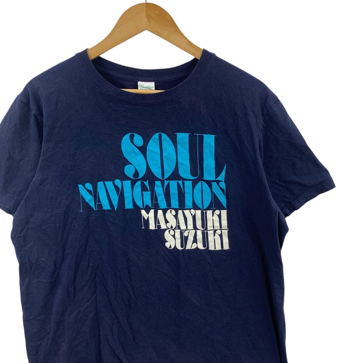 Vintage MASAYUKI SUZUKI JAPAN Singer Soul Navigation Tee Shirt Top Size XL / US 12-14 / IT 48-50 - 5 Thumbnail