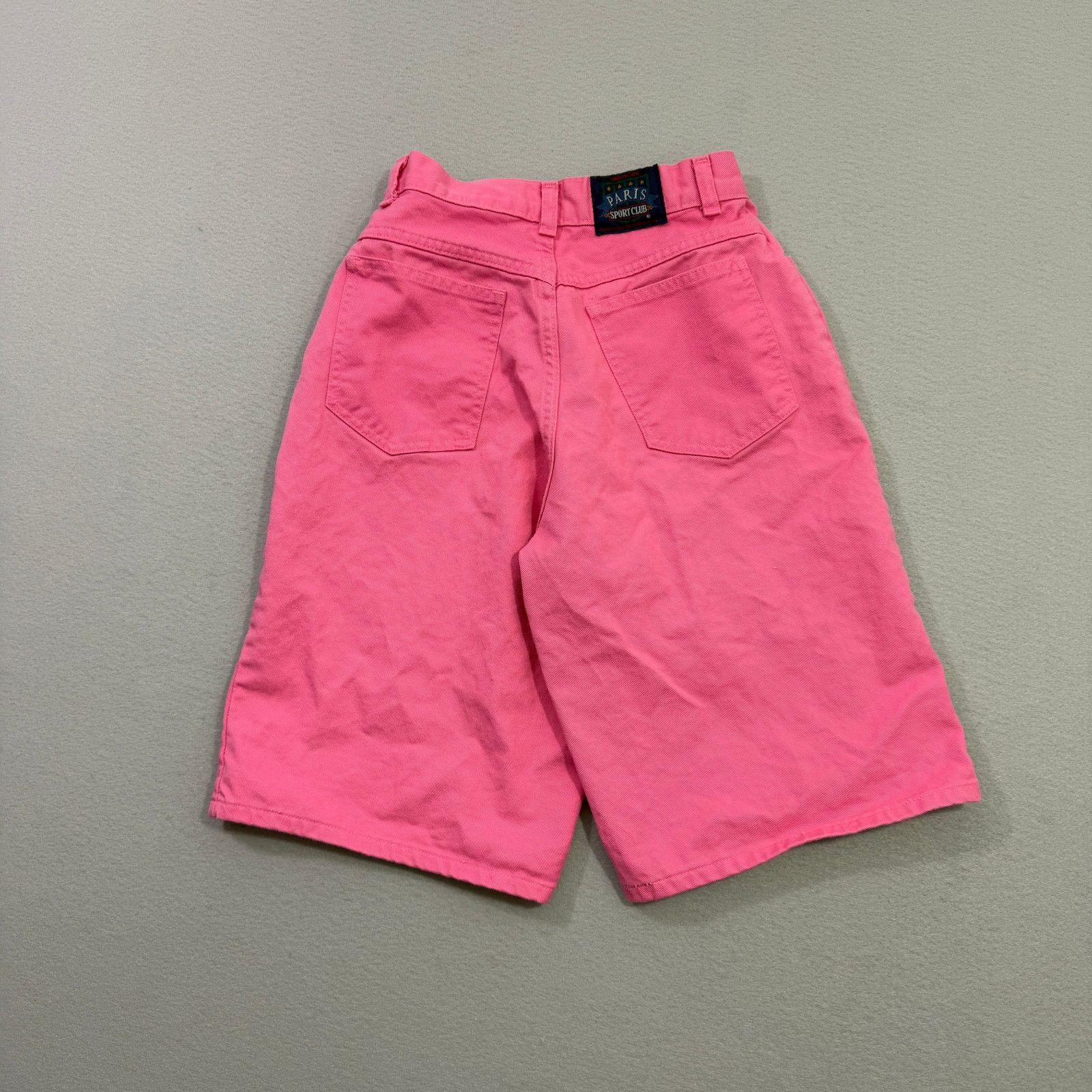 Vintage Vintage Paris Sport Club Jean Shorts 6 Pink 12" Inseam Jorts Size 28" / US 6 / IT 42 - 7 Thumbnail