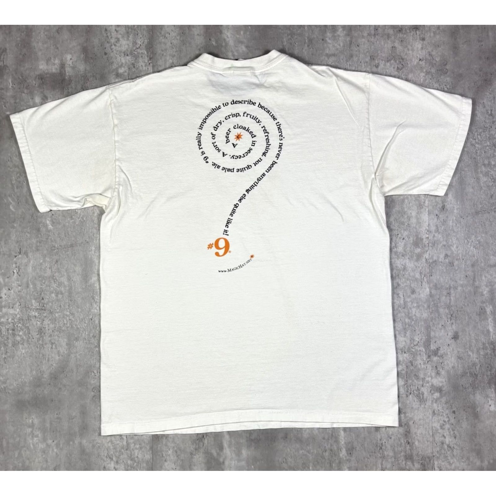 Anvil VINTAGE Anvil Shirt Men L White Graphic Print Short Sleeve Crew Neck Beer Classic Hipster Double-Sided All Seasons Size US L / EU 52-54 / 3 - 2 Thumbnail