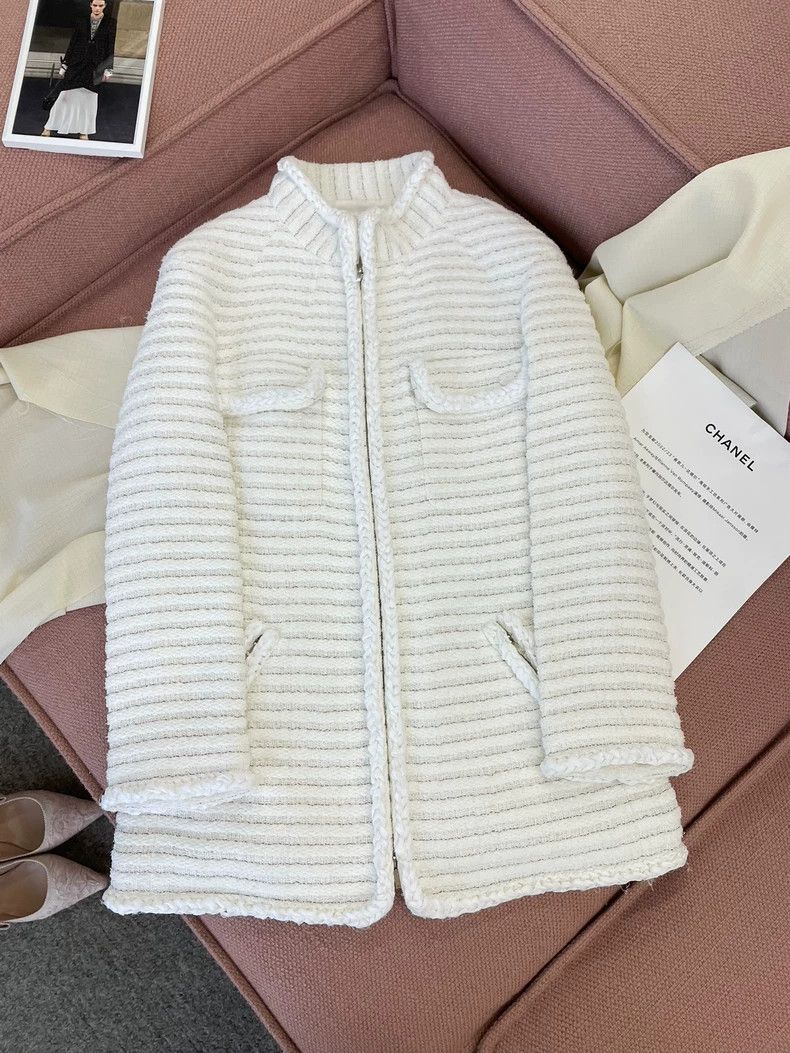 Chanel Chanel Cruise series white stand-up collar jacket Size XS / US 0-2 / IT 36-38 - 1 Thumbnail