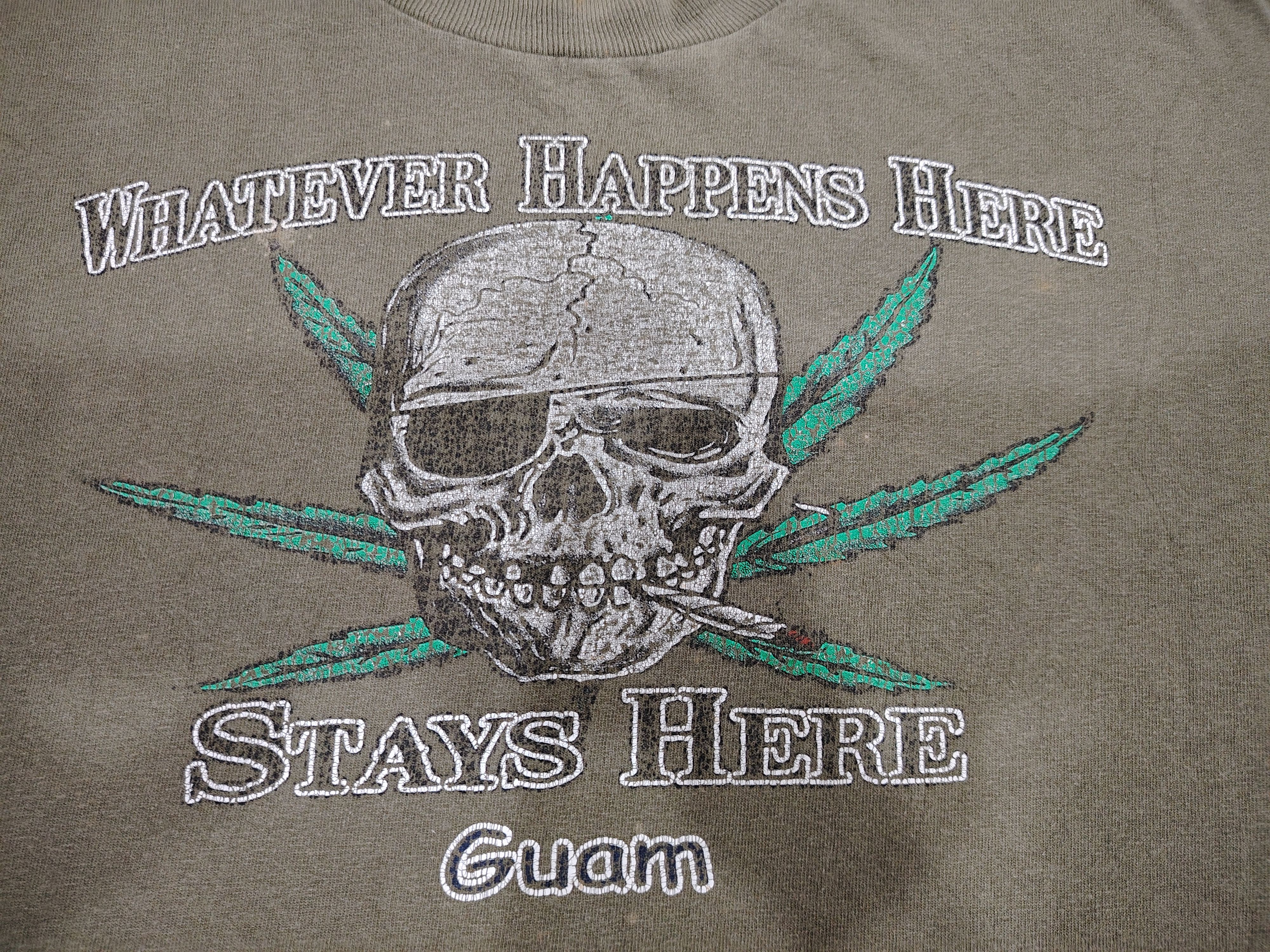 Seditionaries × Vintage Vintage Skulls Guam Marijuana T-Shirt Size US M / EU 48-50 / 2 - 5 Thumbnail