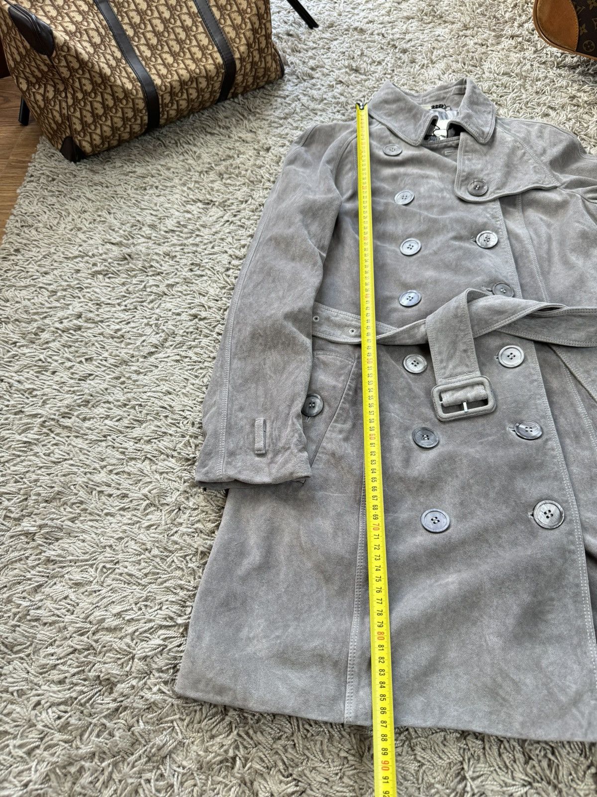 Burberry Leather trench coat Burberry original luxury streetwear item Size S / US 4 / IT 40 - 6 Thumbnail