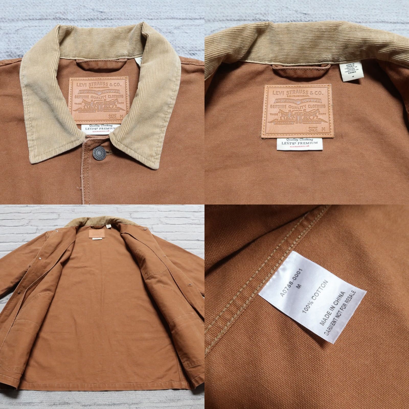 Levi's Levis Big E Chore Barn Jacket Size M Brown Premium Size US M / EU 48-50 / 2 - 8 Thumbnail