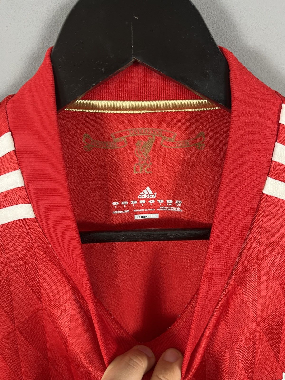Adidas Liverpool FC Adidas 2010/11 Home Y2k Football Shirt Size US L / EU 52-54 / 3 - 6 Thumbnail