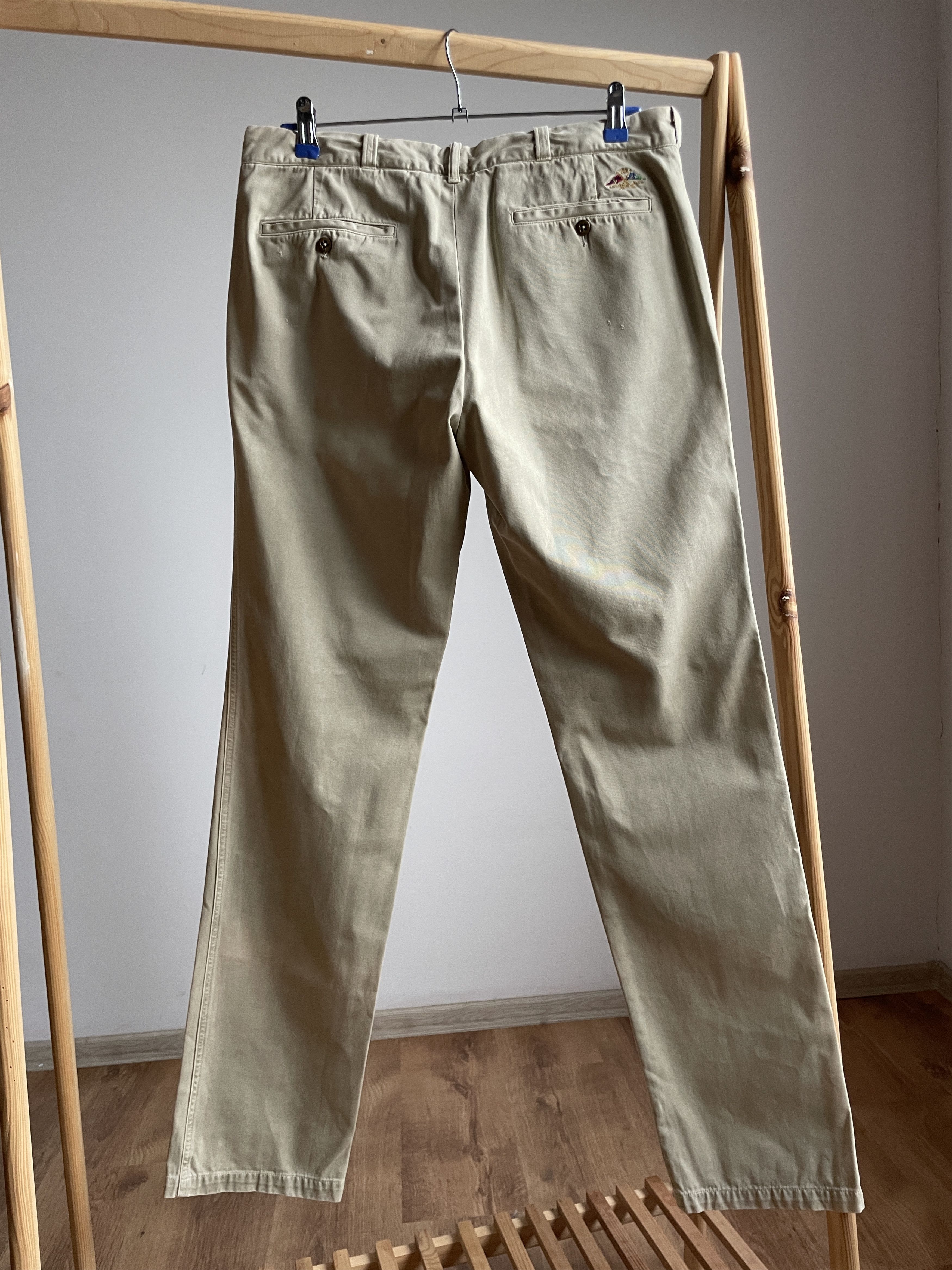 Polo Ralph Lauren Polo Ralph Lauren Vintage Beige Distressed Heavy Chinos Size US 33 - 2 Thumbnail