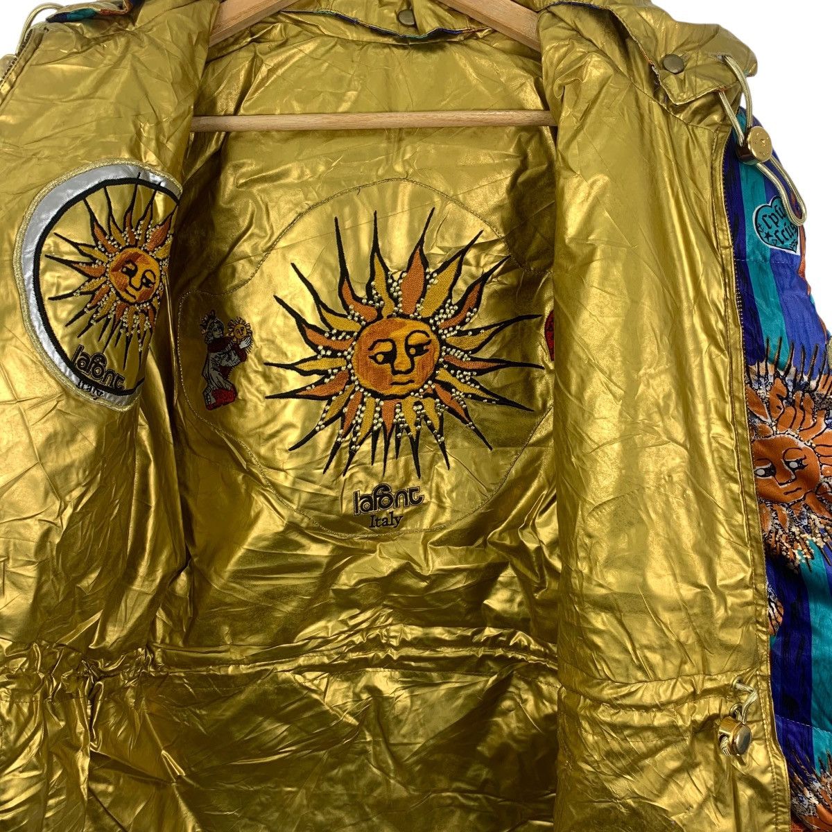 Vintage Vintage LAFONT ITALY SUNFLOWER Reversible Jacket Ski Size XXL / US 16-18 / IT 52-54 - 7 Thumbnail