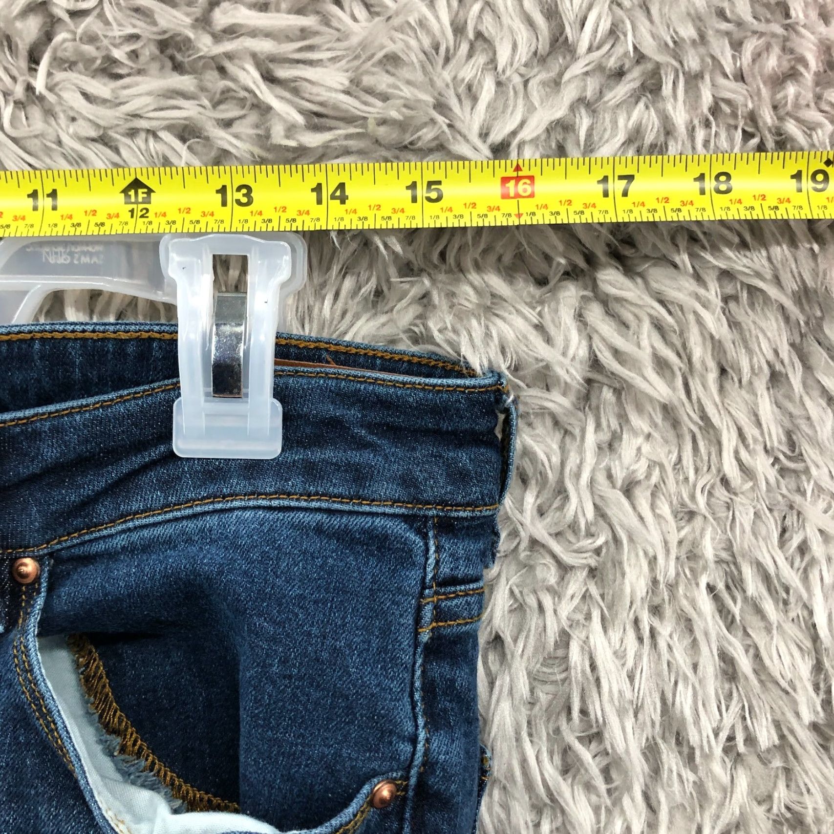 Asos ASOS Jeans 32x32 Womens High Rise Skinny Dark Wash Blue Denim Jeans Size 24" / US 00 / IT 34 - 2 Thumbnail