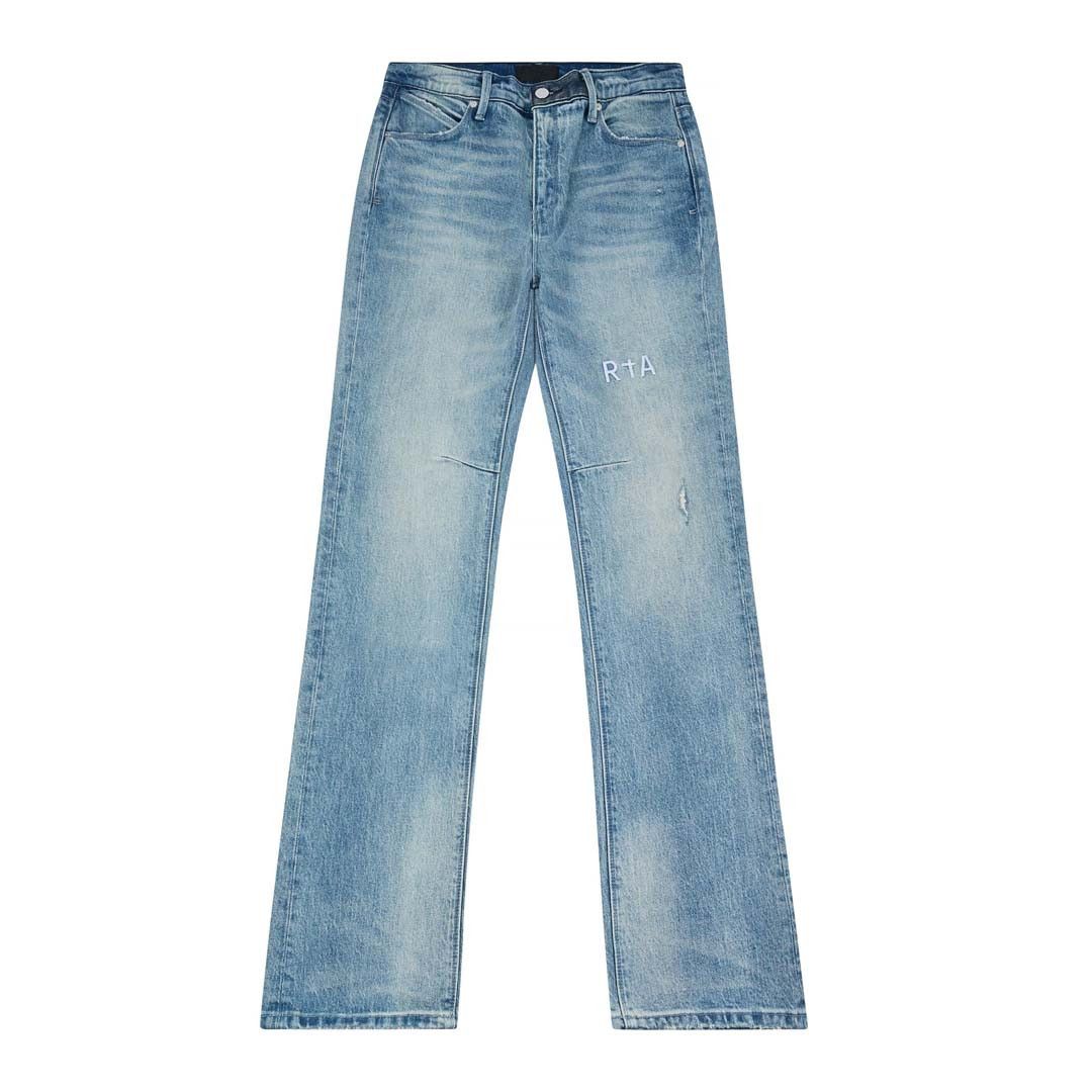 Rta Denis Flared Denim Medium Blue Jeans Size US 28 / EU 44 - 1 Thumbnail