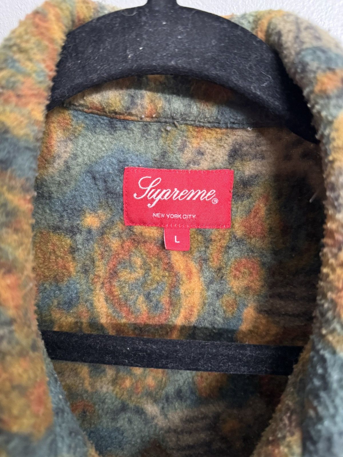 Supreme × Vintage Rare supreme button up fleece Size US XL / EU 56 / 4 - 10 Thumbnail