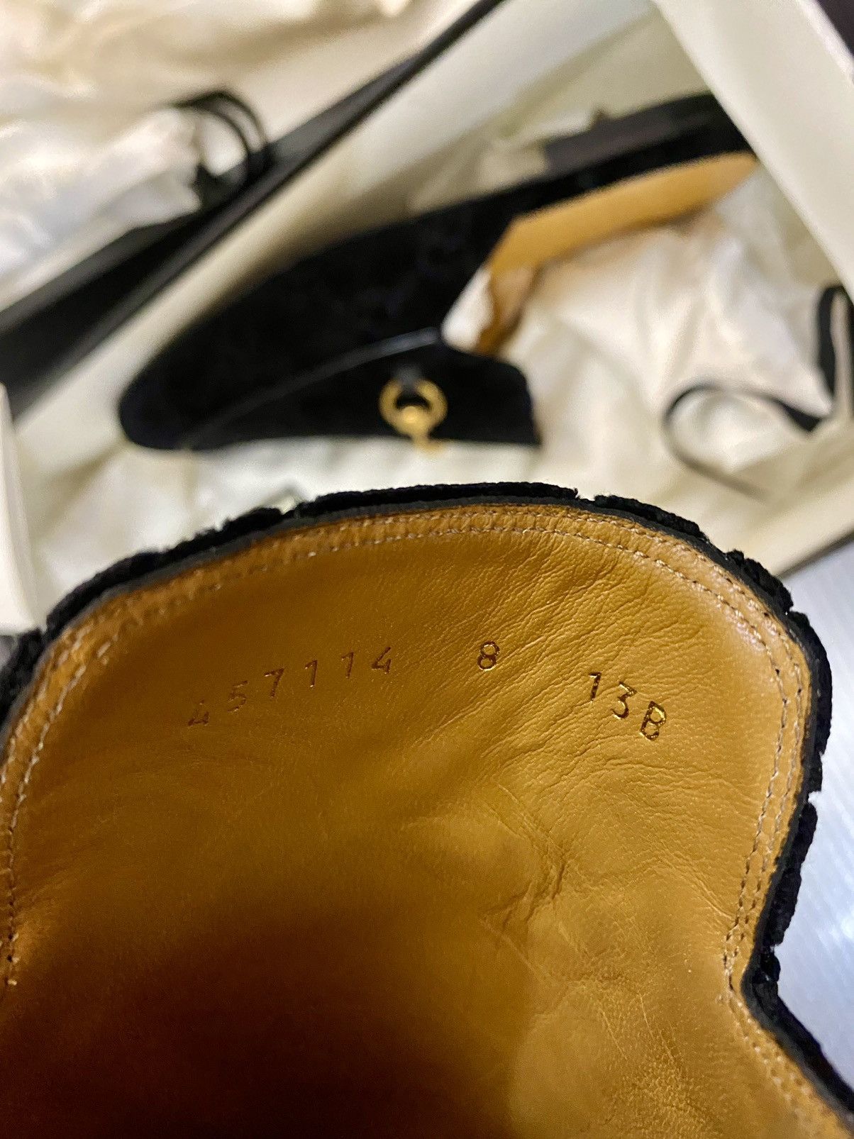 Gucci Gucci 🇮🇹 black velvet GG princetown horsebit slip on 9 US NEW Size US 9 / EU 42 - 4 Thumbnail
