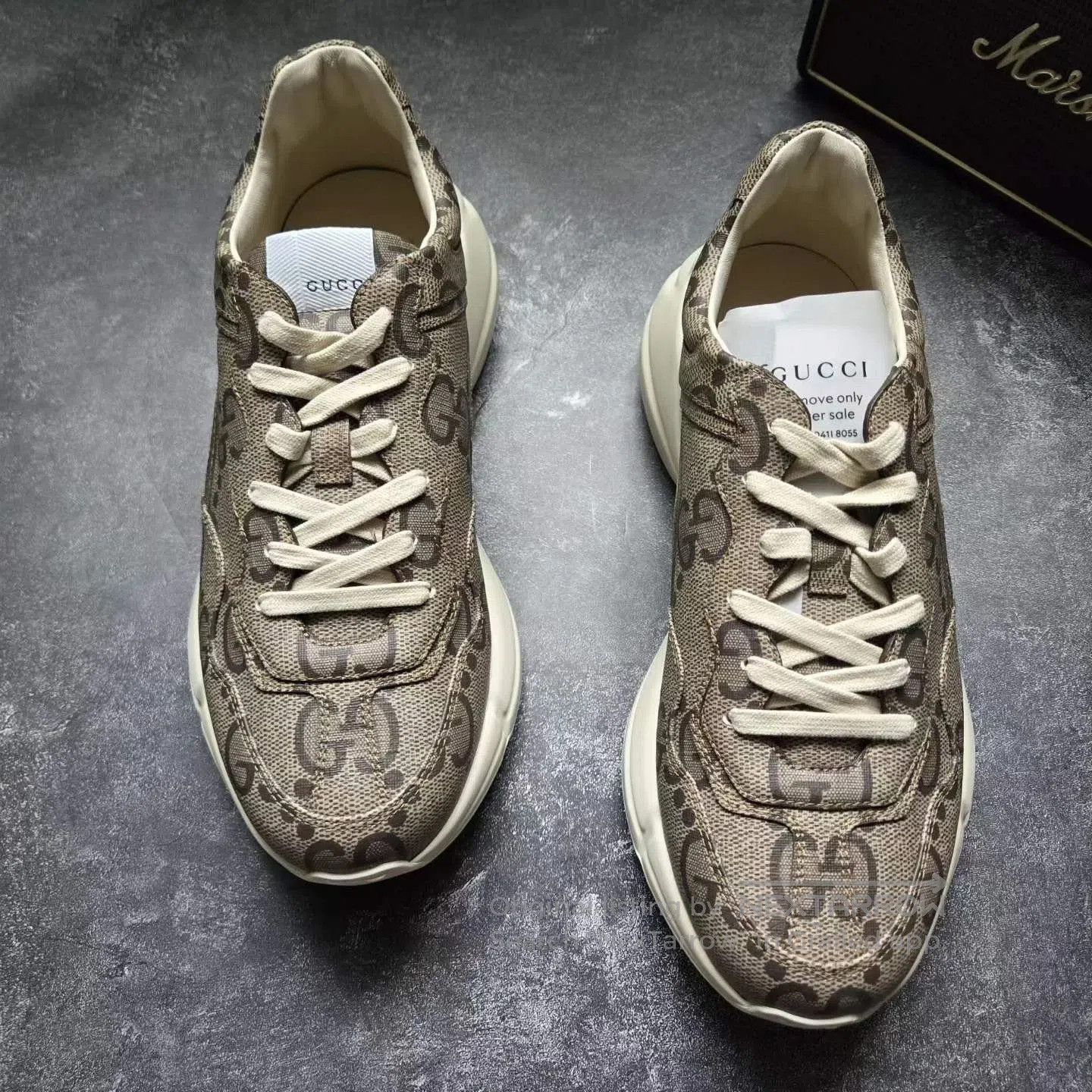 Gucci Gucci Snake Print Monogram Dad Shoes. Size US 9 / EU 42 - 3 Thumbnail