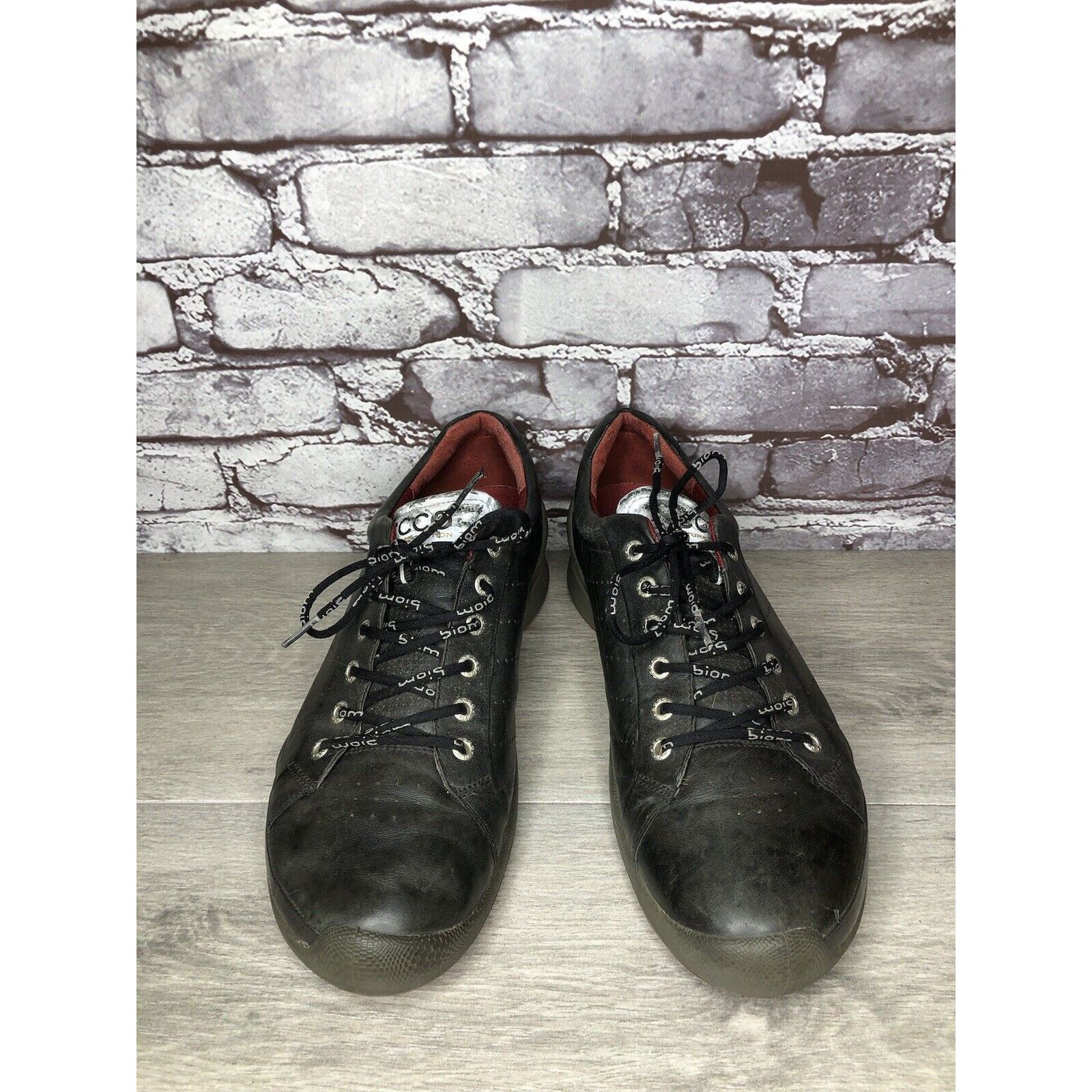 Ecco ECCO Biom Black Yak Leather Spikeless Red Casual Golf Shoes Size US 11 / EU 44 - 13 Thumbnail