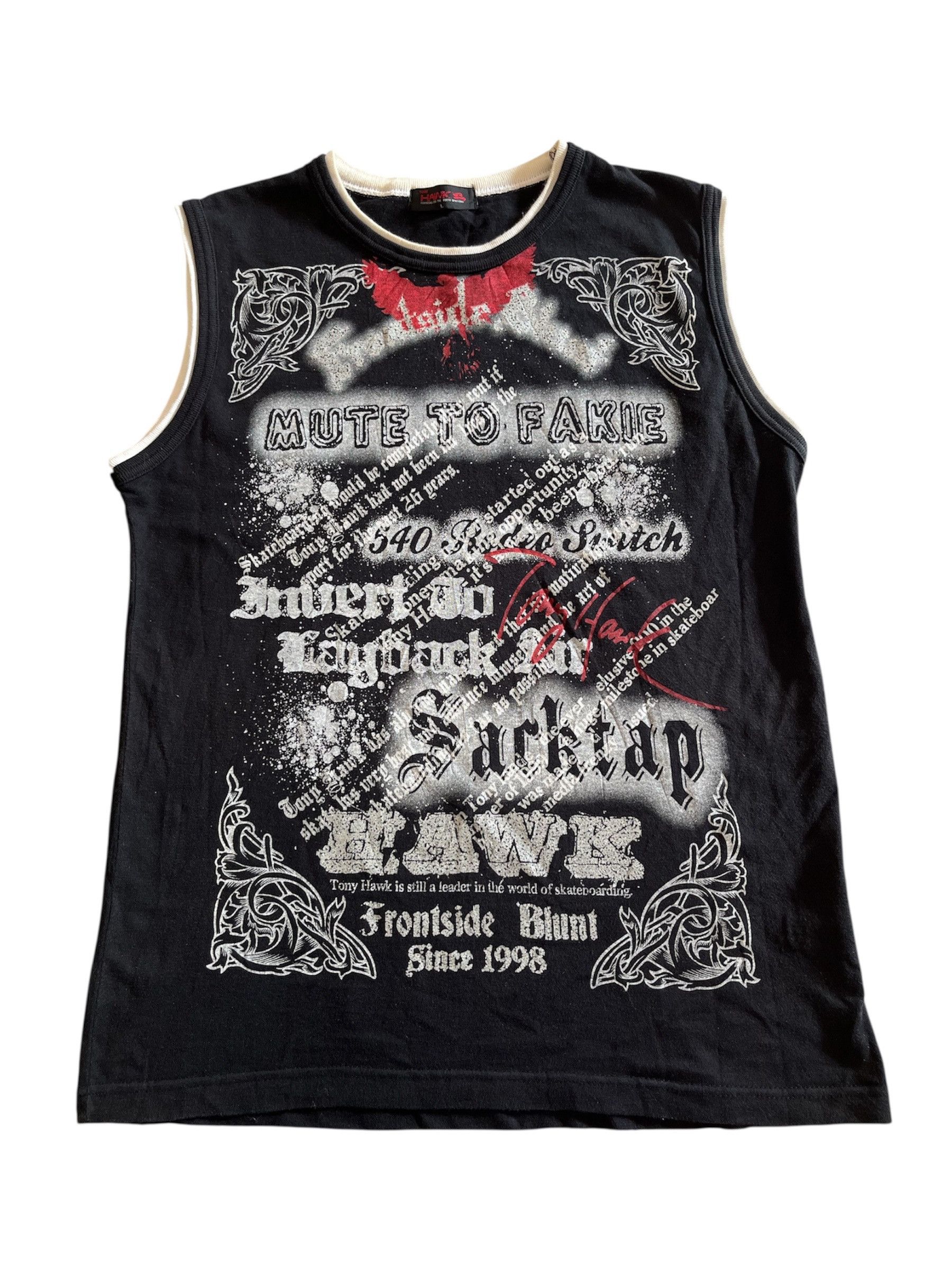 Japanese Brand Japanese Brand Hawk Poem Sleeveless T-Shirt Size US M / EU 48-50 / 2 - 1 Thumbnail