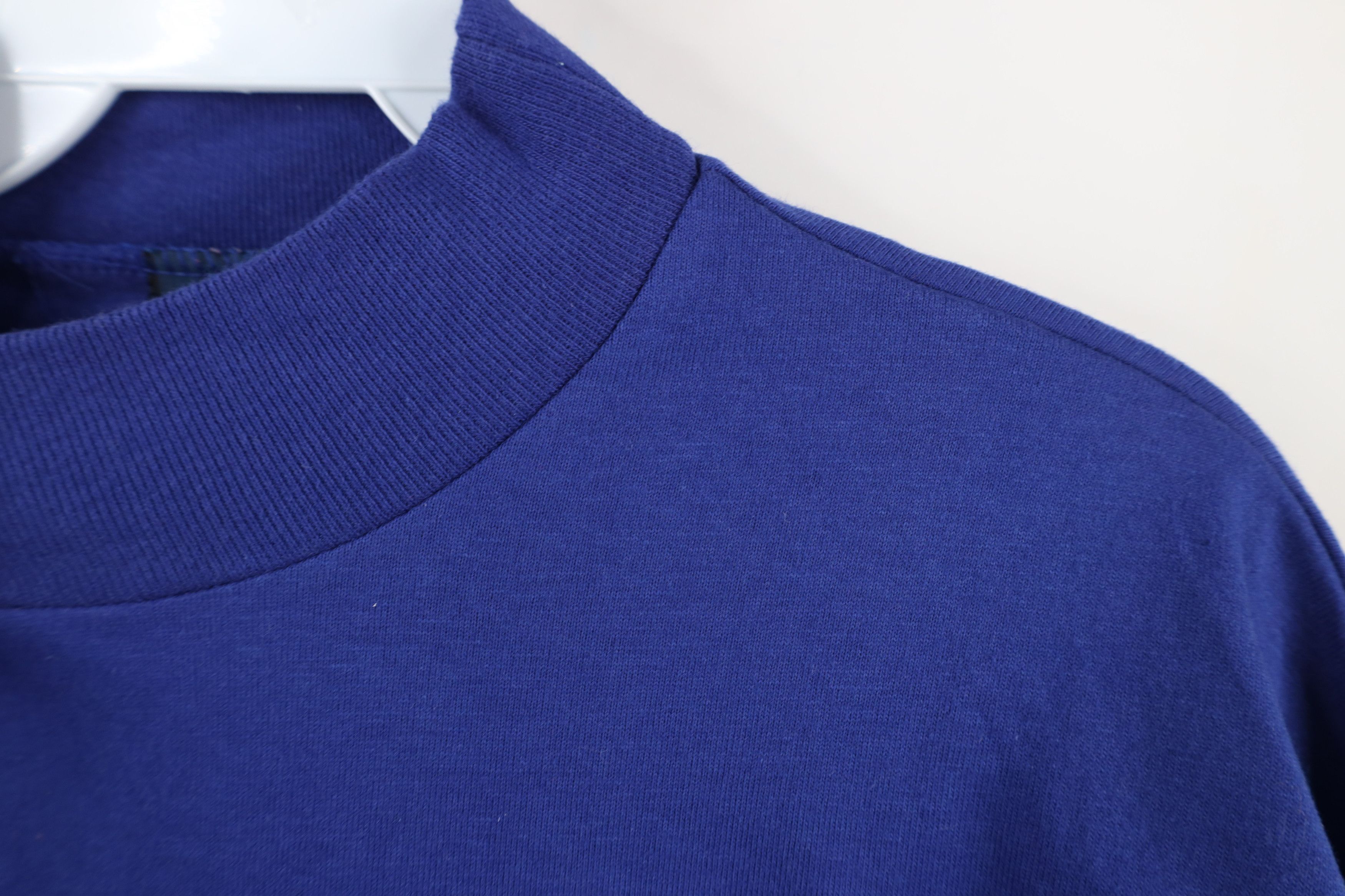 Lands' End × Vintage Vintage 90s Lands End Mock Neck Long Sleeve T-Shirt Blue USA Size US L / EU 52-54 / 3 - 5 Thumbnail