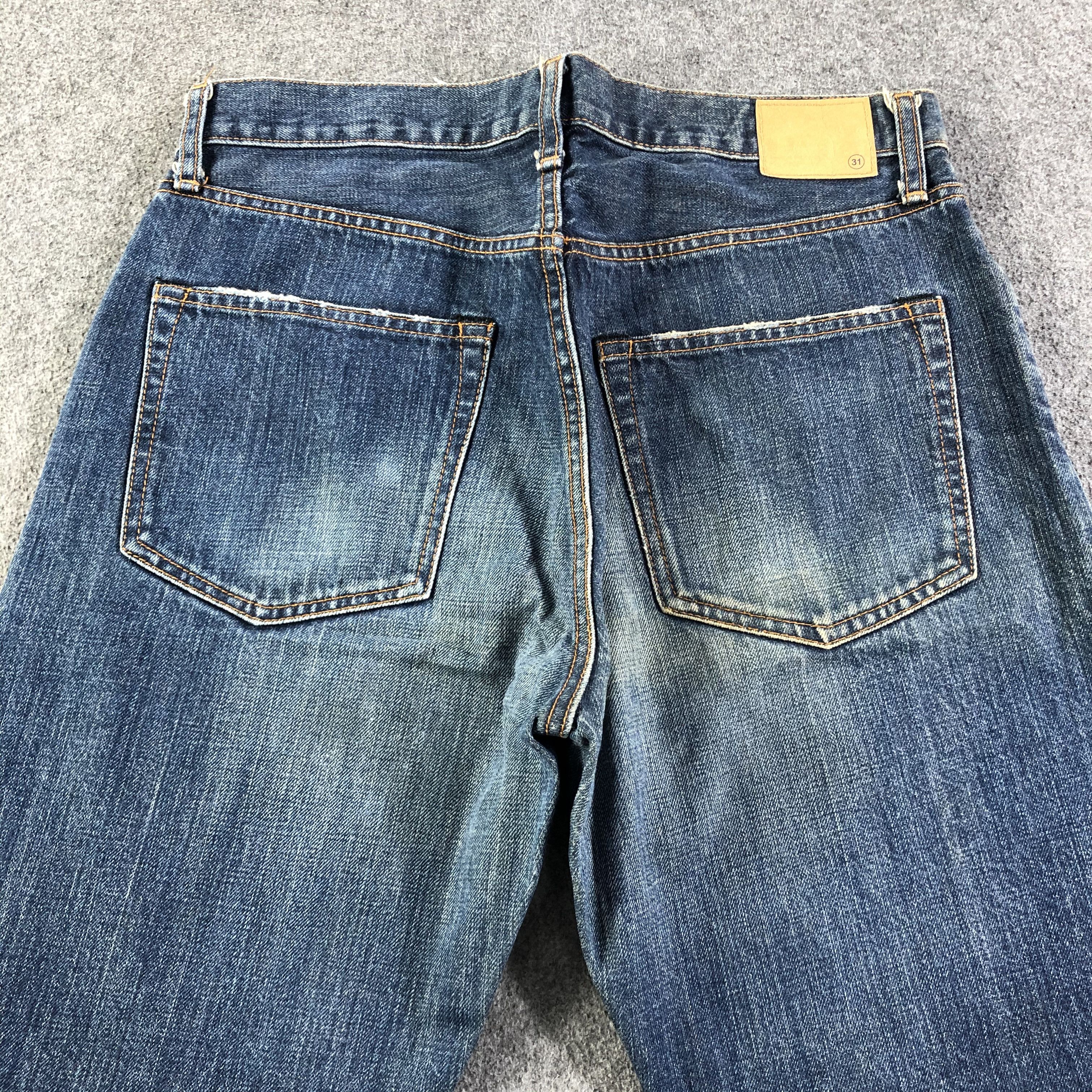 Japanese Brand Uniqlo Selvedge Jeans Blue Wash Jeans -J2858 Size US 32 / EU 48 - 4 Thumbnail