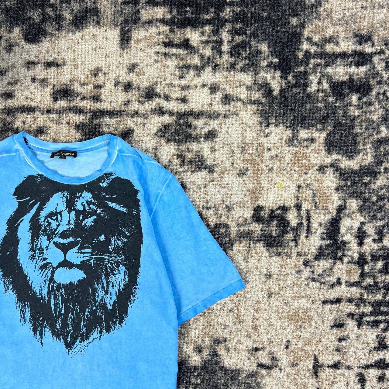 Roberto Cavalli Roberto Cavalli Luxury Lion Big Logo T-Shirt 1TS13 Size US S / EU 44-46 / 1 - 2 Thumbnail