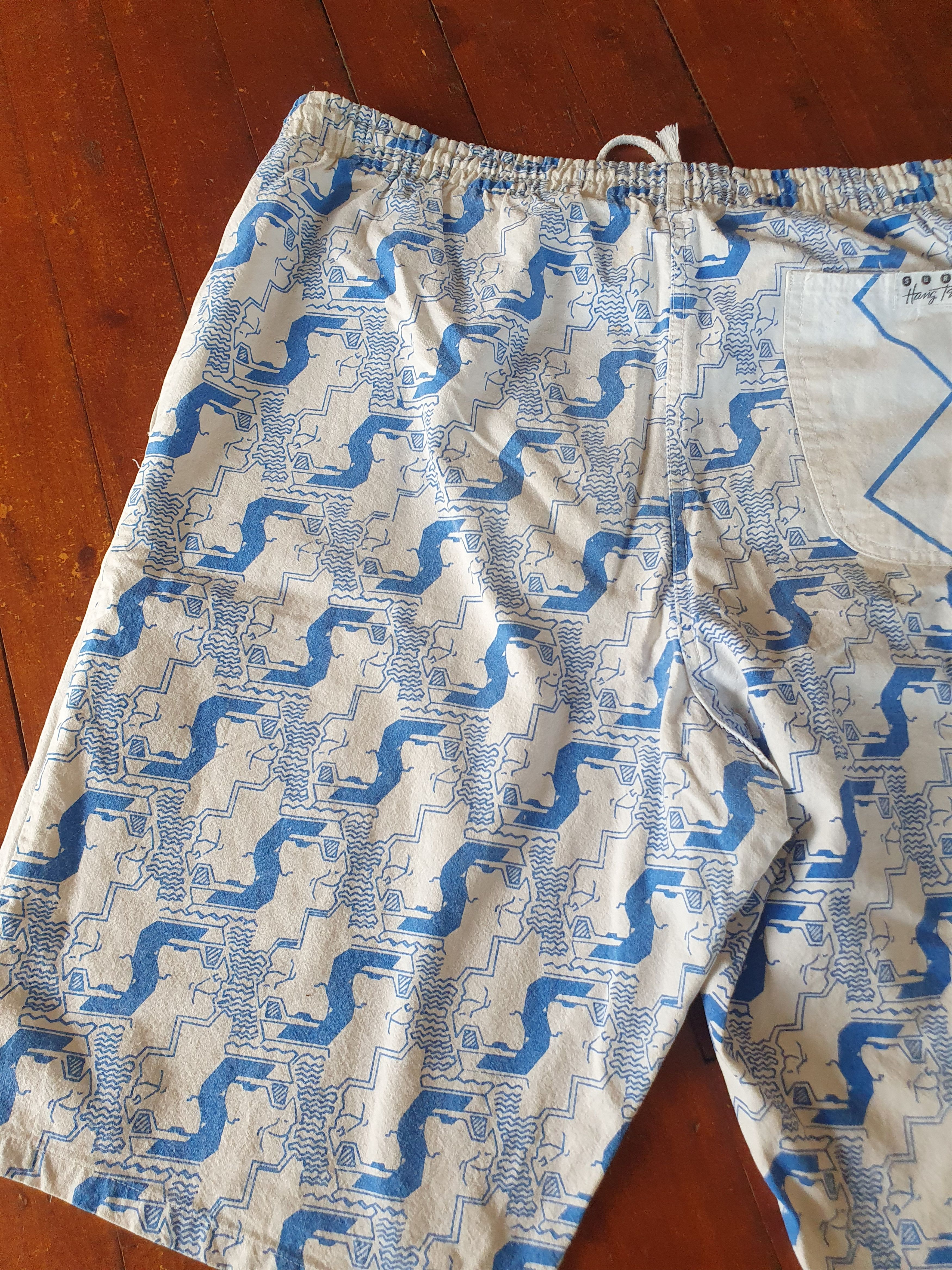 Vintage Surf Hang Ten Vtg Surf Swim Board shorts sz M/ W-39.5CM Size US 32 / EU 48 - 11 Thumbnail