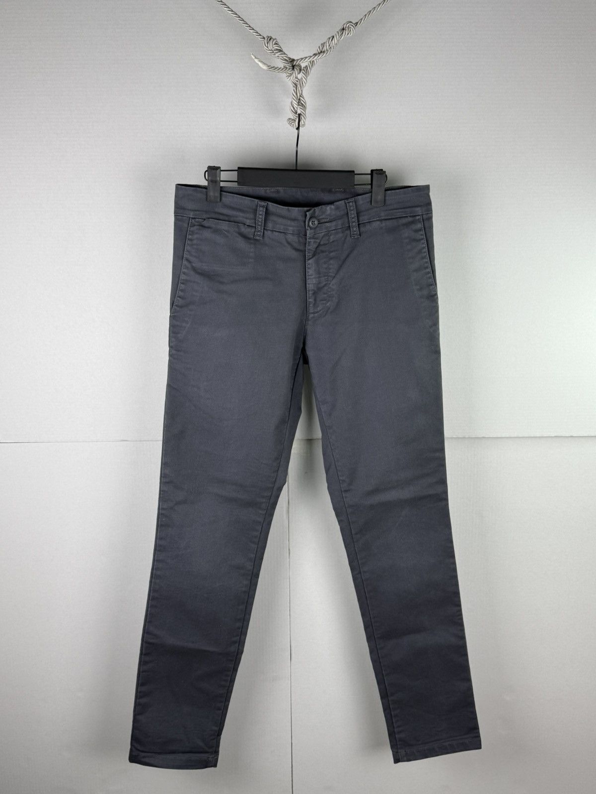 Carhartt Wip Carhartt WIP Sid Pant Grey Slim Fit Streetwear Essential Size US 31 - 1 Thumbnail