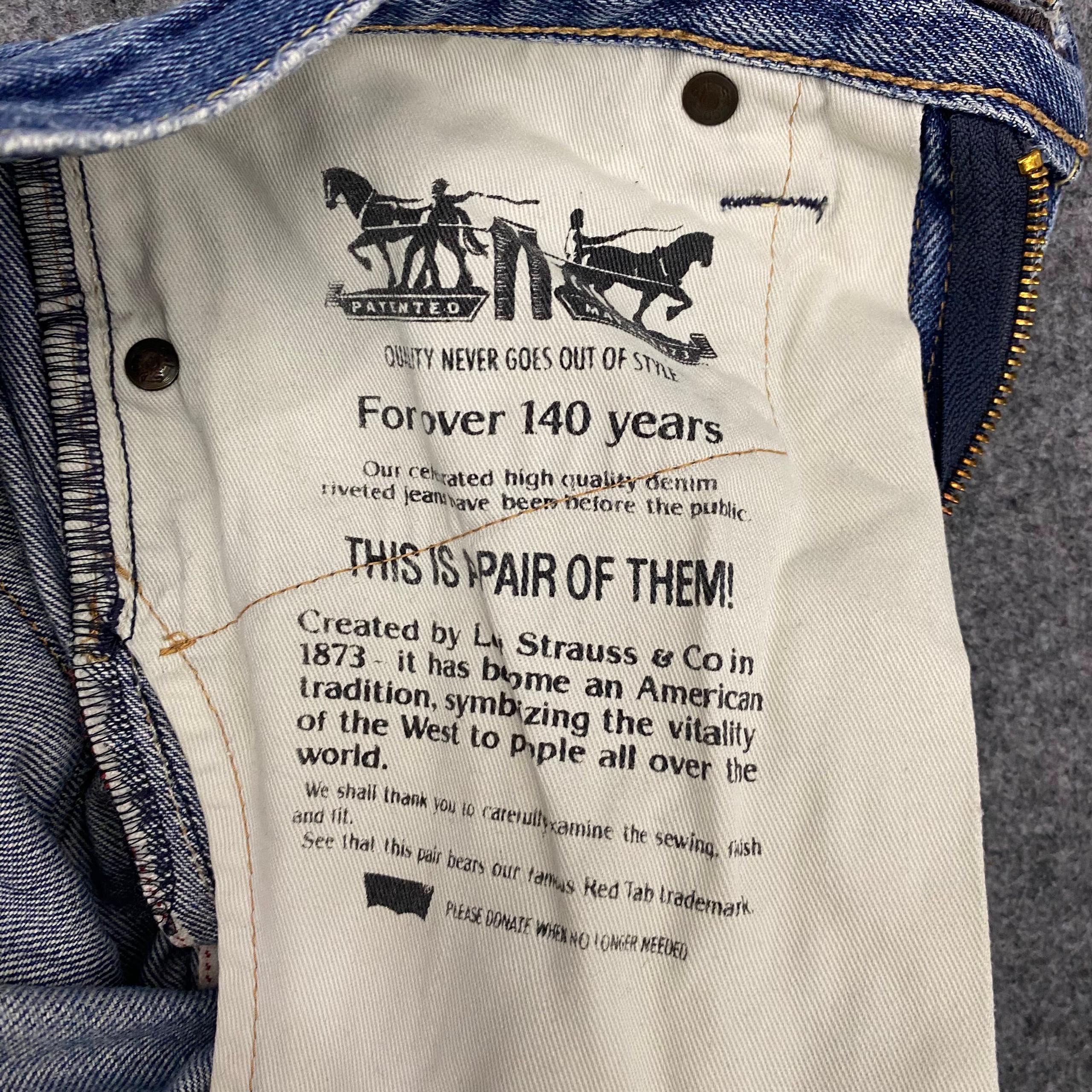 Levi's Vintage levis 511 Distressed Denim Kurt Cobain Style Size US 29 - 13 Thumbnail