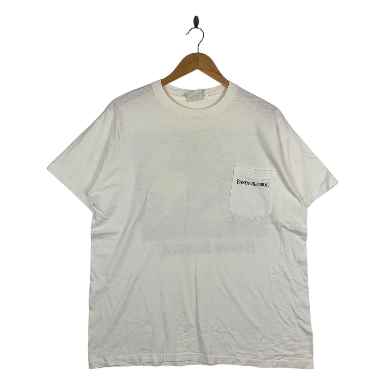 Vintage Vintage 90’ BANANA REPUBLIC ATLAS Classic Screen Tee Shirt Size US L / EU 52-54 / 3 - 2 Thumbnail
